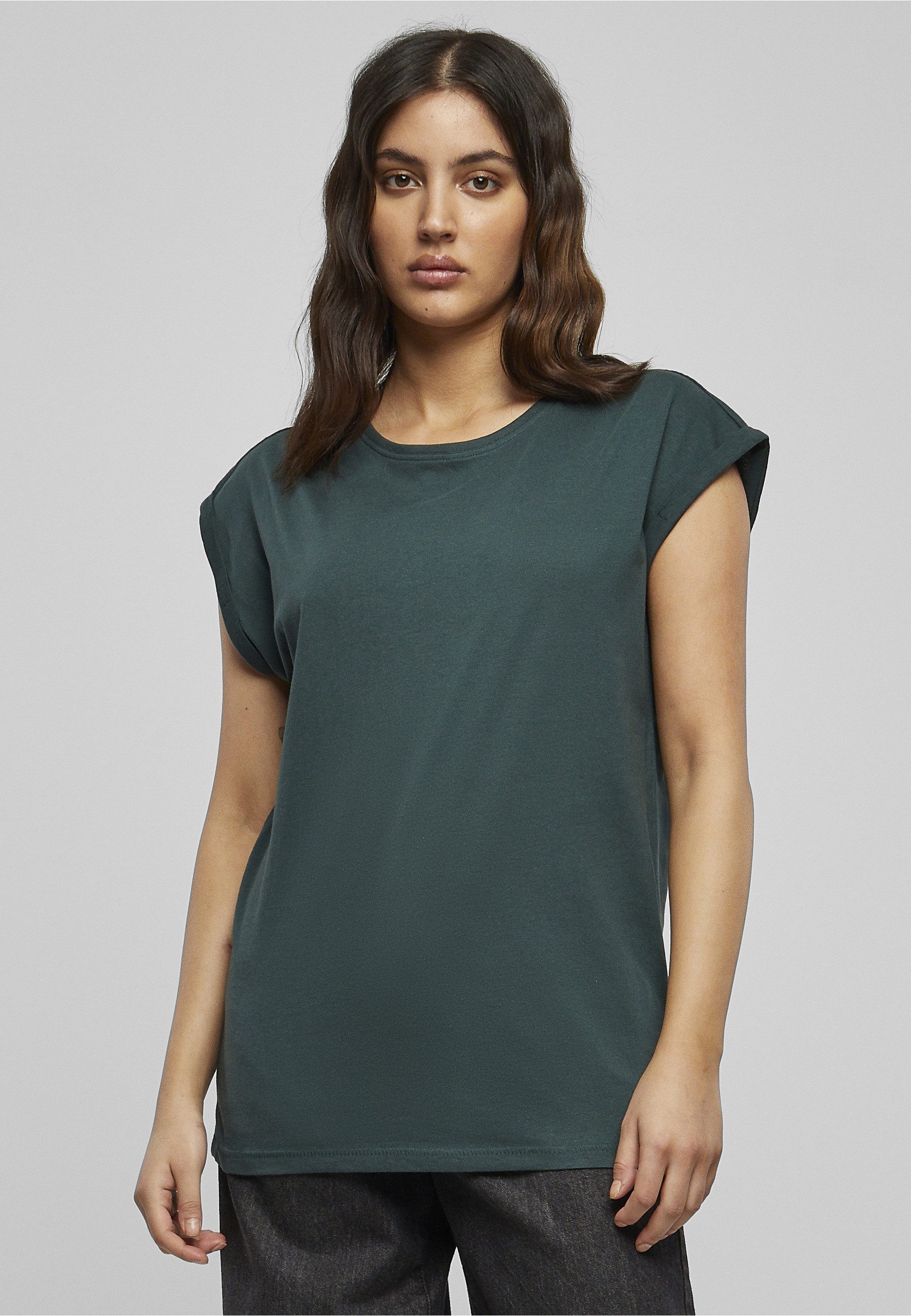URBAN CLASSICS Kurzarmshirt Urban Classics Damen Ladies Extended Shoulder Tee (1-tlg) – Bild 5 von 5