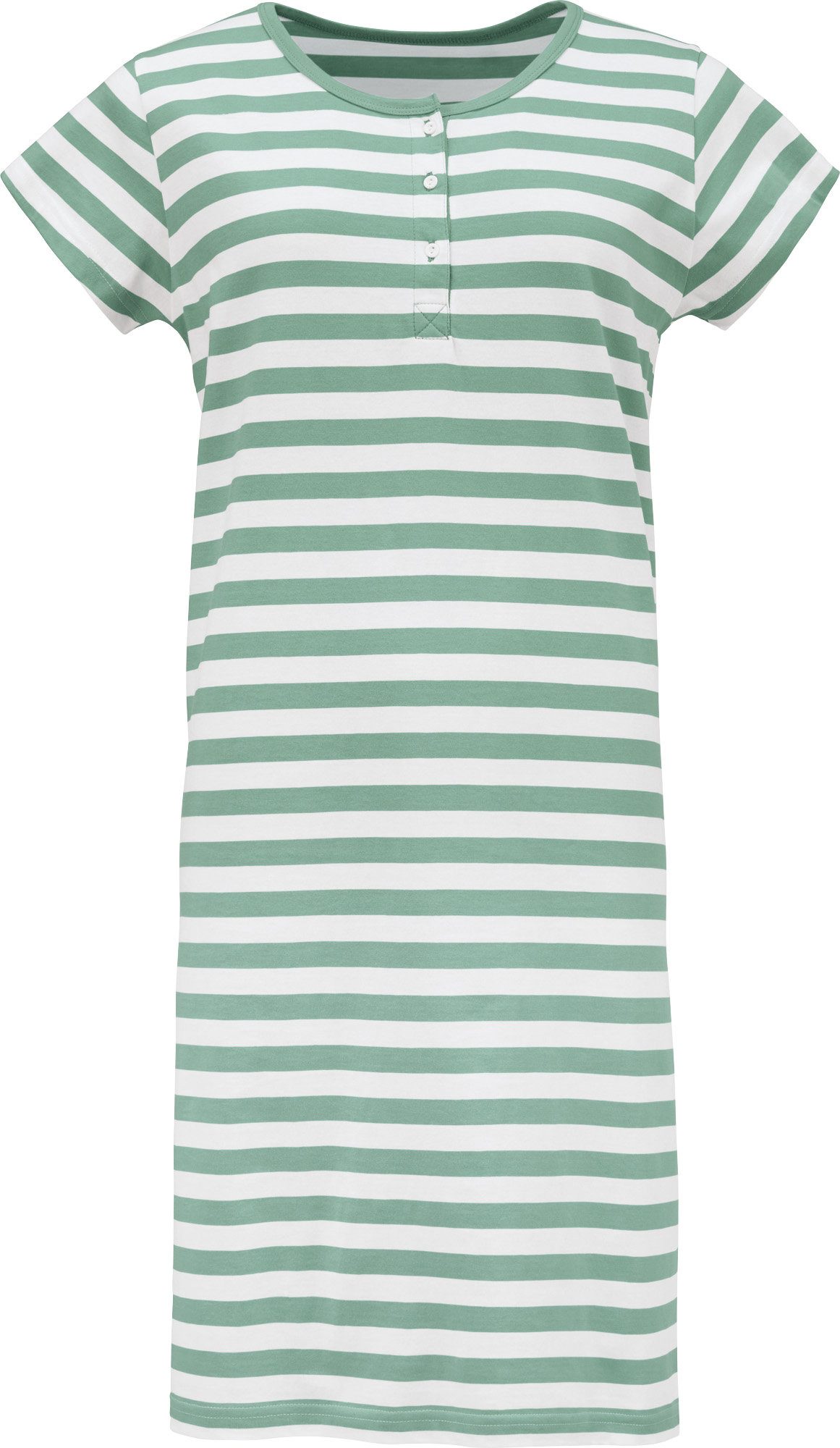 REDBEST Nachthemd Damen-Nachthemd Single-Jersey Streifen günstig online kaufen