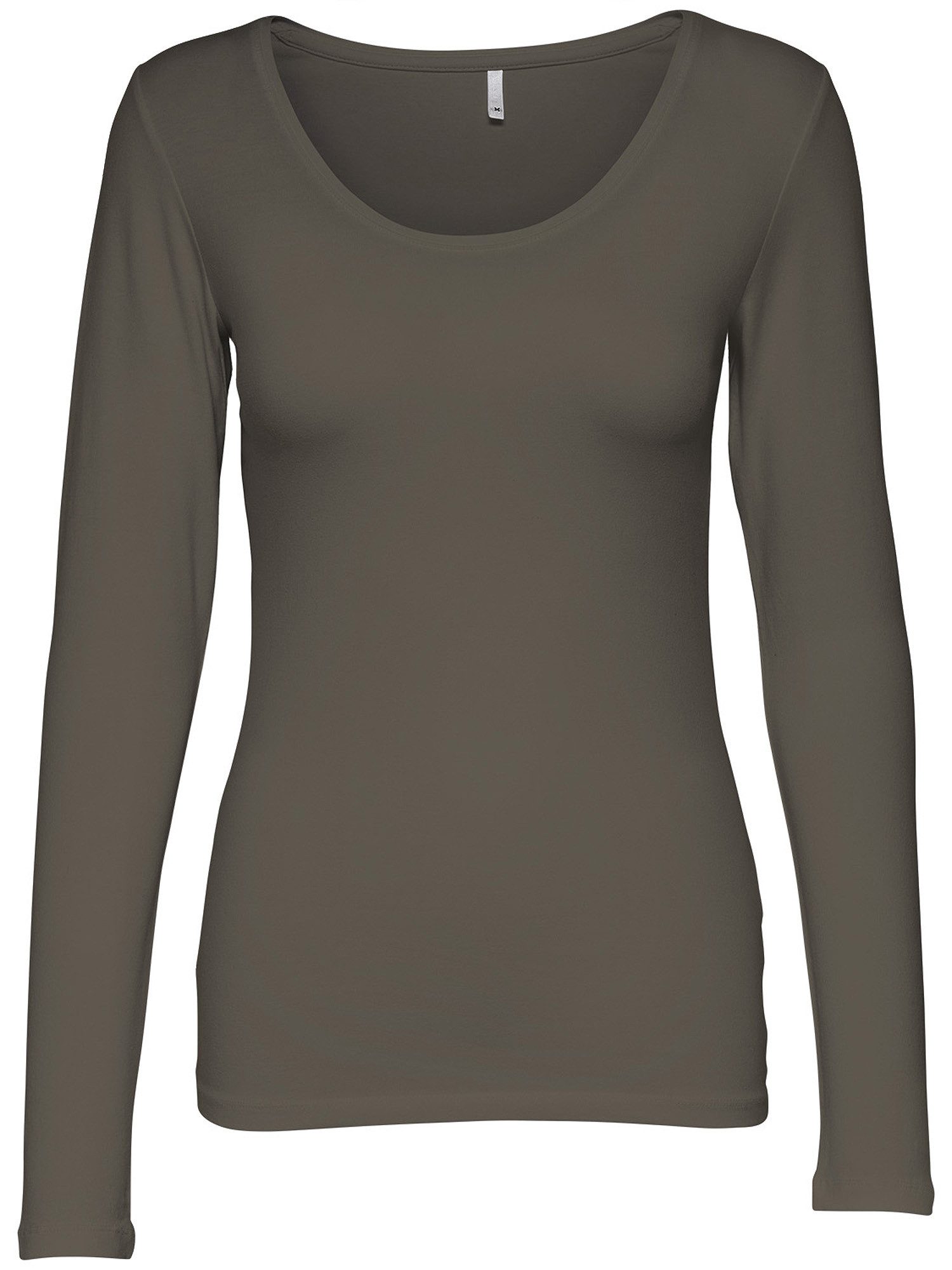 ONLY Langarmshirt Live Love NEW Longsleeve (3-tlg., 3er Pack) Figur betont, elastische Baumwollqualität