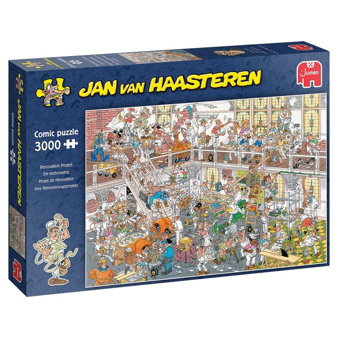 Jan van Haasteren Puzzle Jan van Haasteren Renovierungsprojekt - 3000 Teile Puzzle, 3000 Puzzleteile, Made in Europa