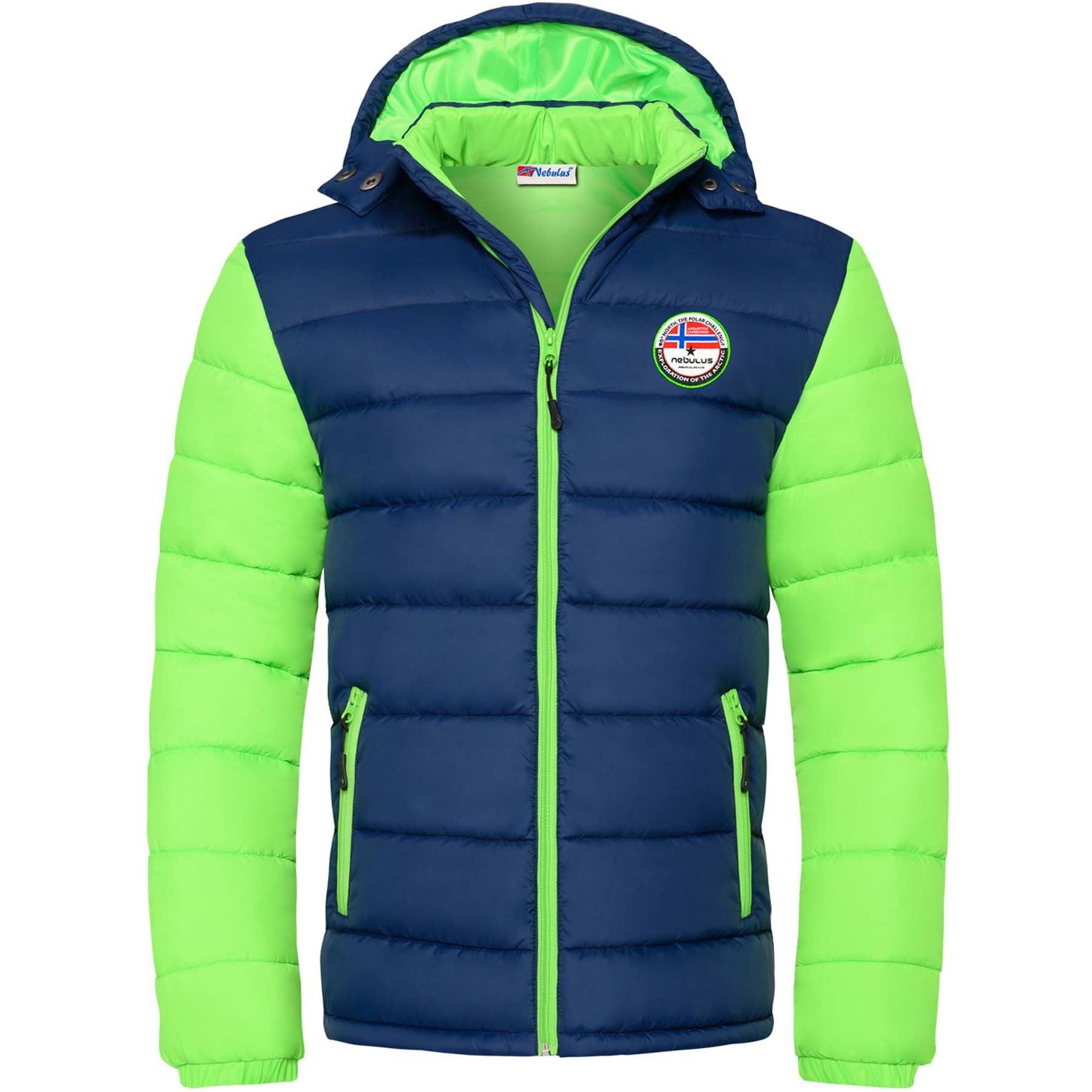 Nebulus Winterjacke UNIMAK, P4777 - Herren, navy-grün, 3XL