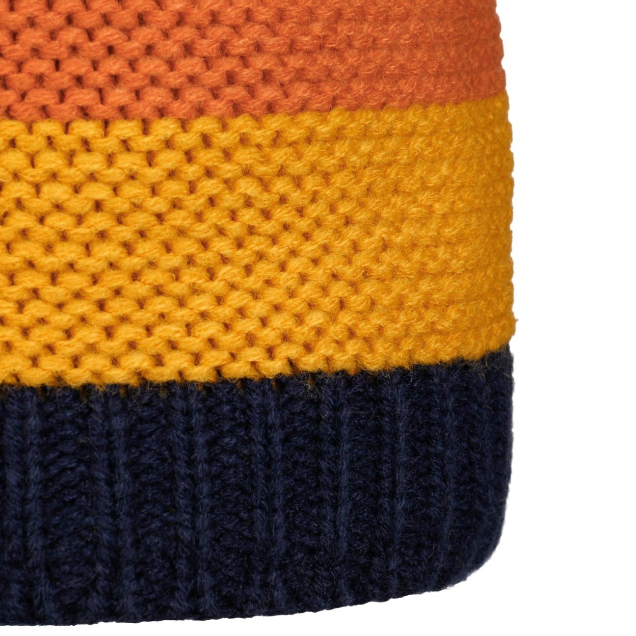 Fiebig Bommelmütze (1-St) Strickmütze mit Futter