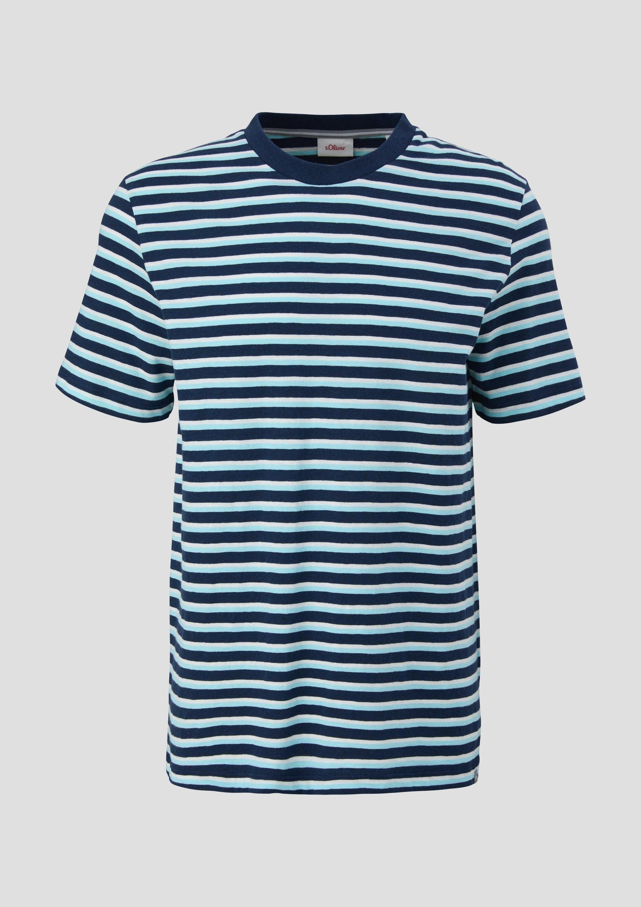 s.Oliver Kurzarmshirt T-Shirt T-Shirt mit Rundhalsausschnitt