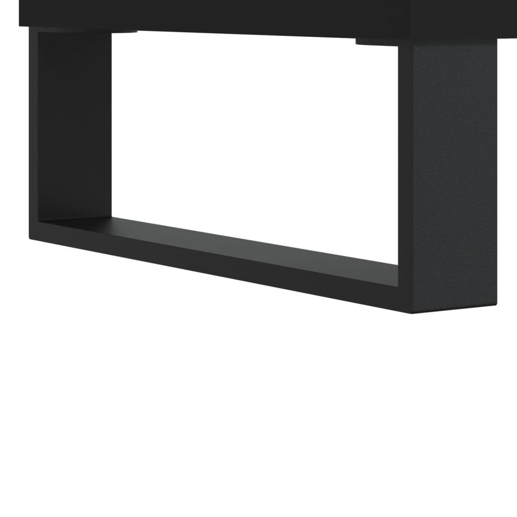 Holzwerkstoff Schwarz Couchtisch | Schwarz 55x55x36,5 (1-St) Couchtisch Schwarz vidaXL cm