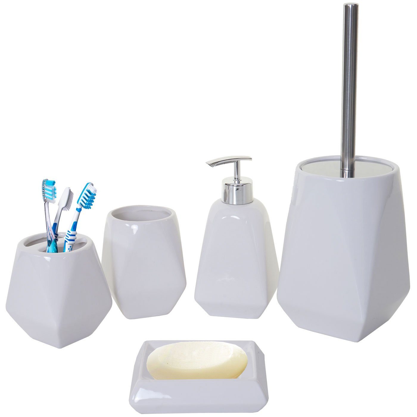 MCW Seifenspender MCW-C71, (Set, 5-tlg), 5-teiliges Set, wechselbarer Bürstenkopf, austauschbarer Seifenspender