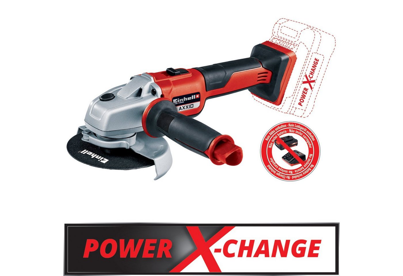 Thumbnail - Einhell Winkelschleifer Einhell TE-AG 18/125 Akku-Winkelschleifer AXXIO Solo, max. 8500 U/min, (Artikel, 1 tlg), Softsta...