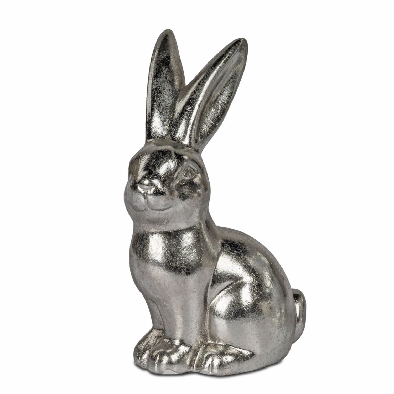formano Dekofigur Osterzeit, Höhe: 16cm, Farbe: Silber, Motiv: Hase