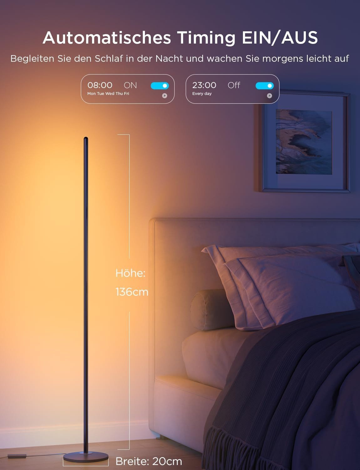 Govee LED-Streifen LED Stehlampe lite Wohnzimmer, günstig online kaufen