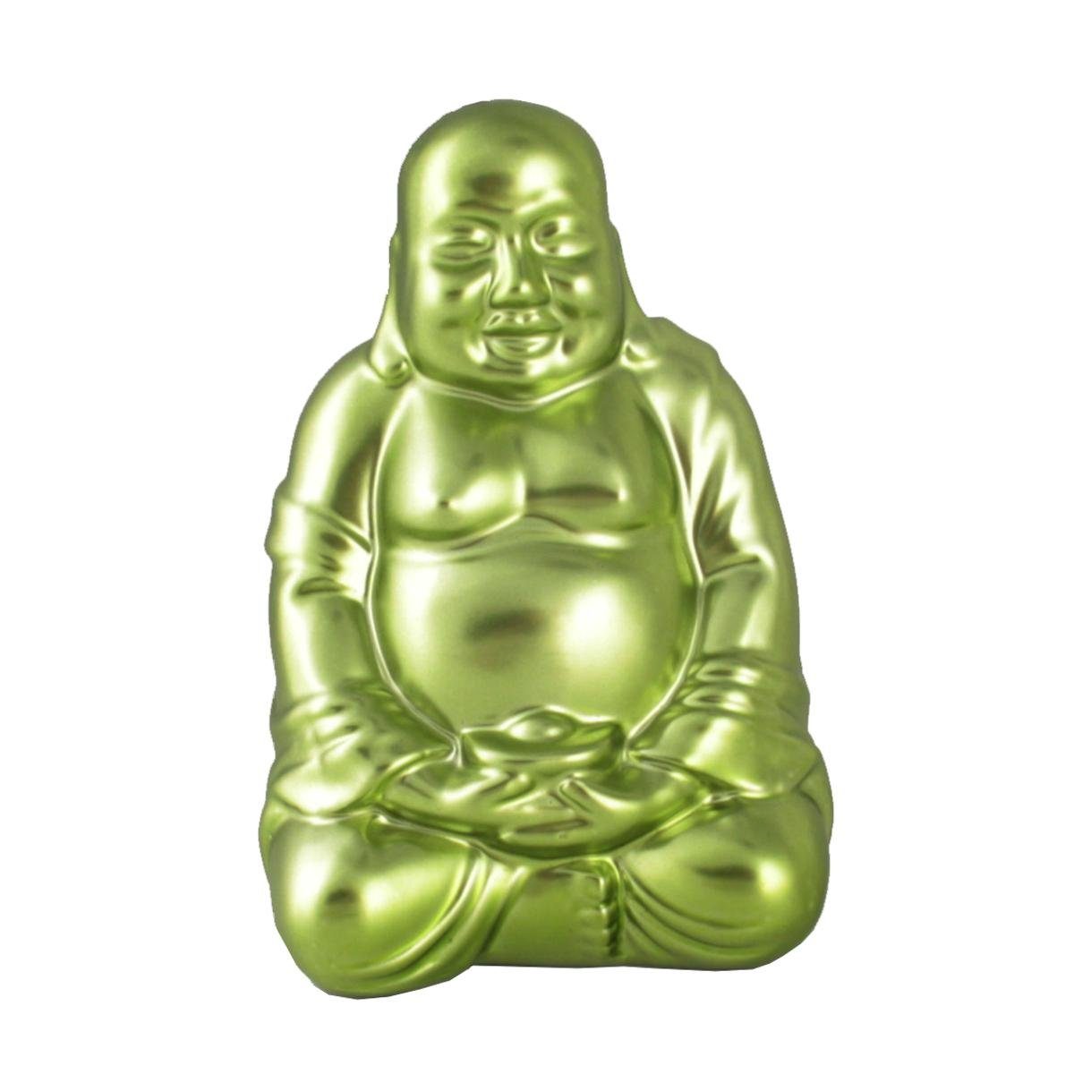 Buddhafigur 440s Keramik LITTLE BUDDHA hellgrün ca. 15 cm H