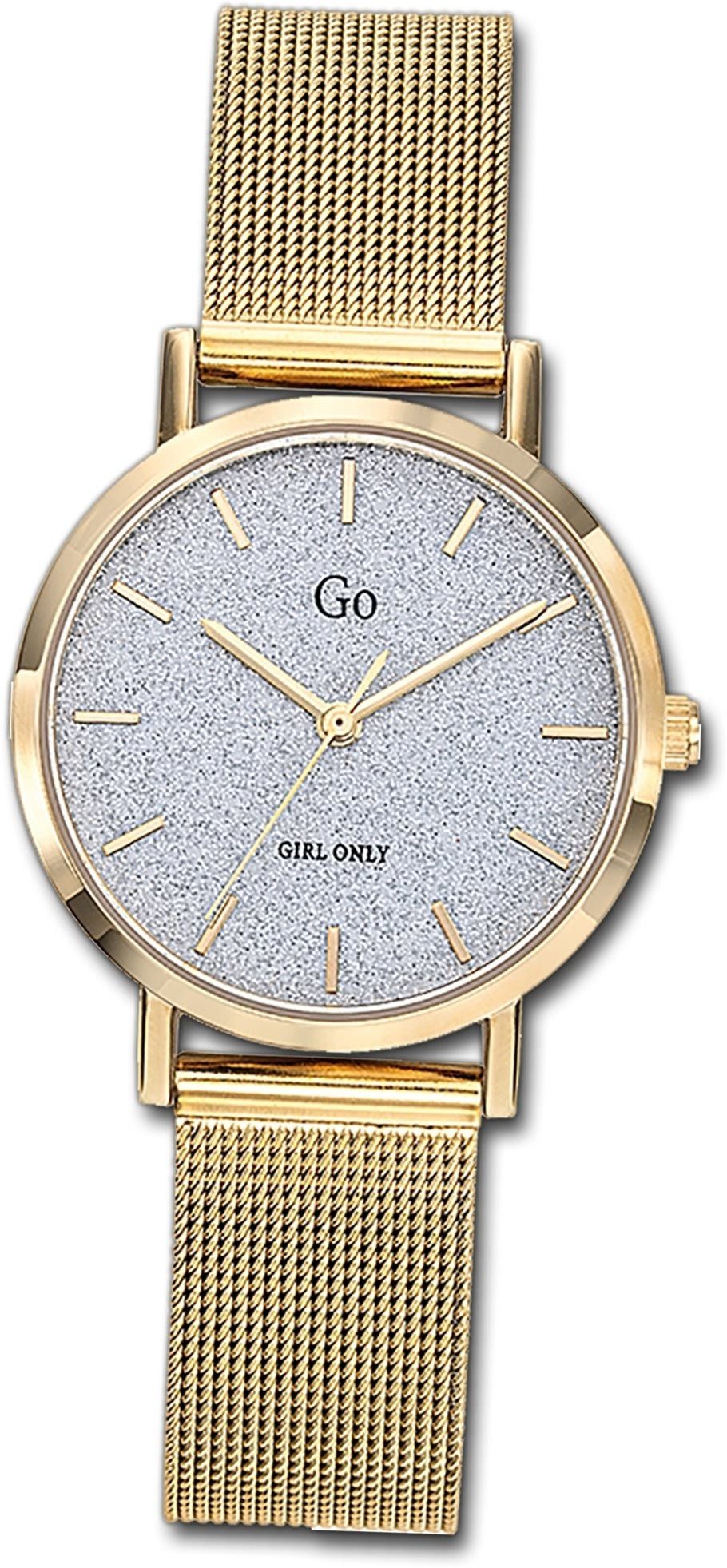 Girl Only 30mm), Edelstahl Damenuhr (ca. Edelstahlarmband, Gehäuse, Only rundes 695940, mit Quarzuhr Damen klein Fashi Uhr Girl