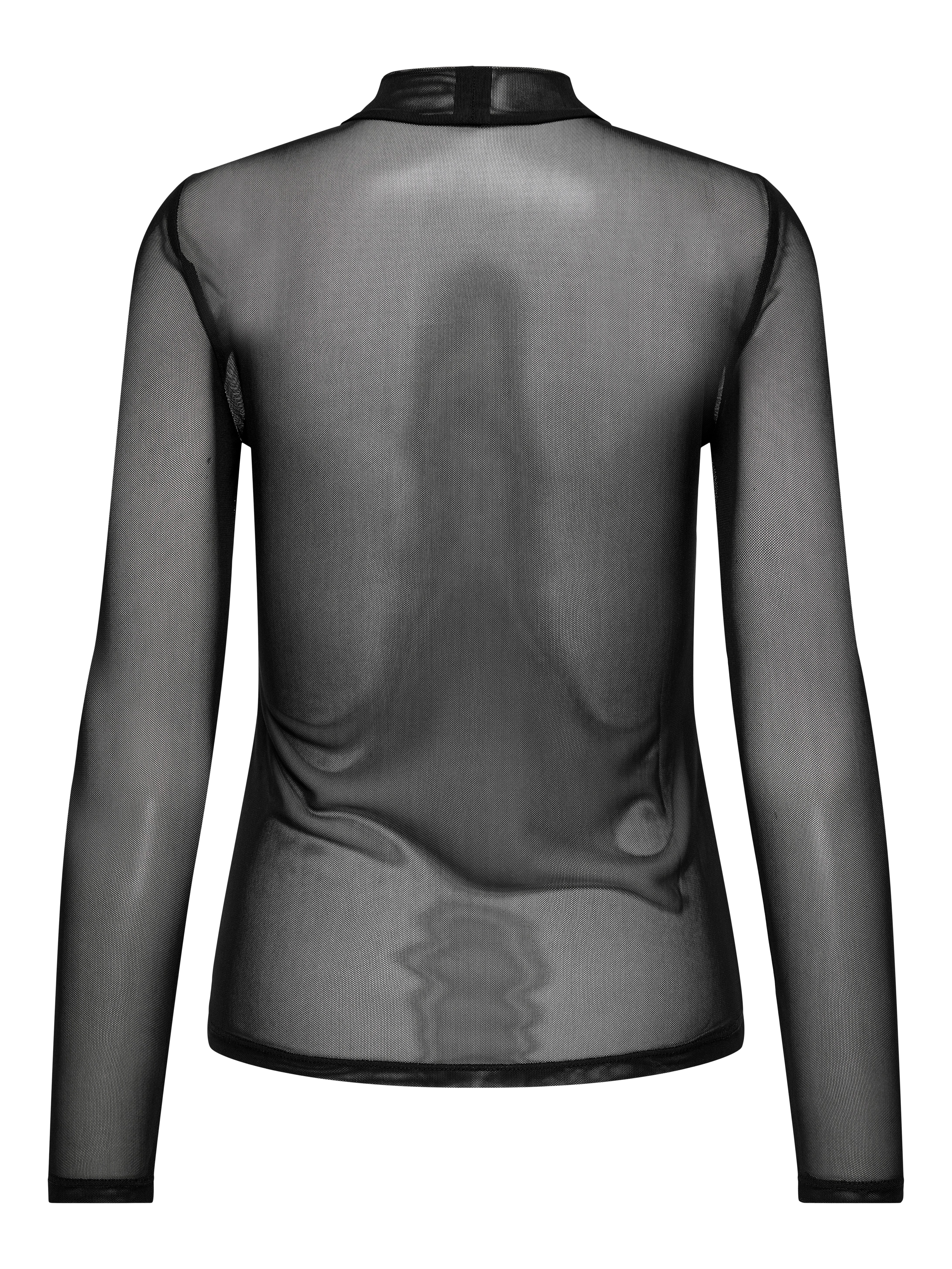 ONLY Langarmshirt ONLERICA LIFE MESH L/S TOP JRS NOOS Kunstfaser mit Stretch, regular fit