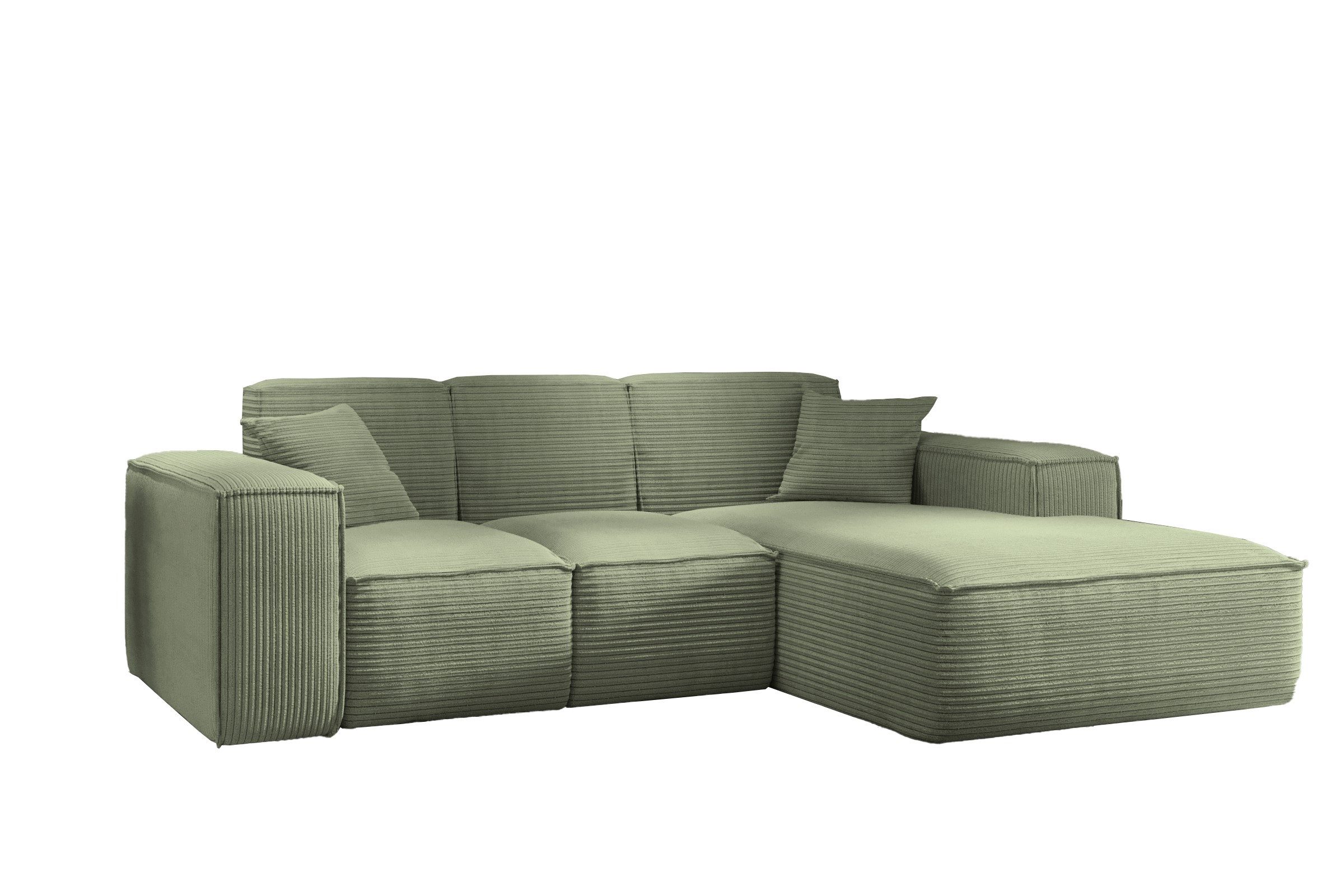 Kaiser Möbel Ecksofa Eckcouch SIENA L-Form, Stoff Poso/Salvador/Maloy/Artico/Velo, Einzelsofa, Bequem, originelles Design, praktisch, viele Farben