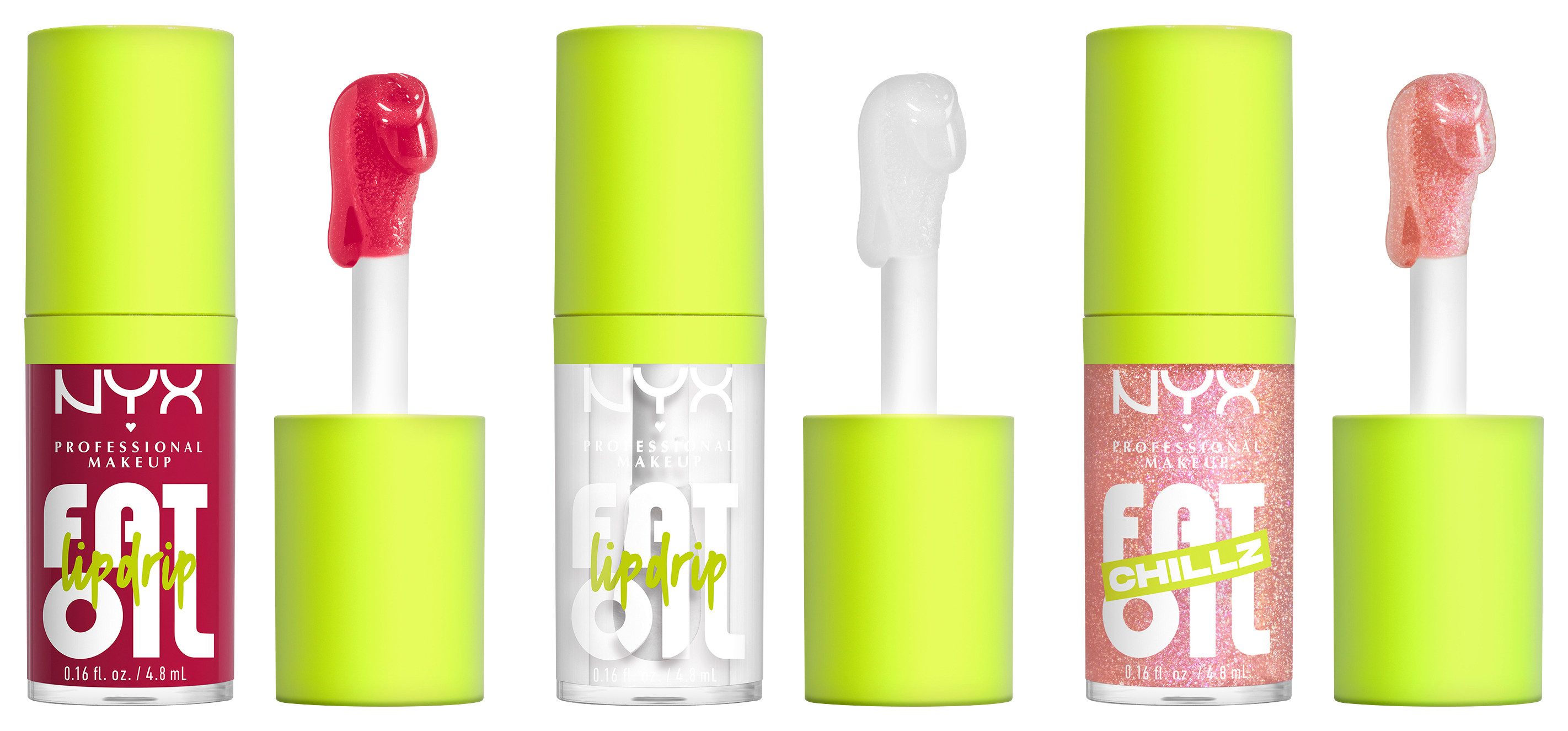 NYX PROFESSIONAL MAKEUP Lipgloss HOLIDAY 2025 FAT OIL TRIO KIT, mit 3 Fat Oil Lip Drip Lipgloss