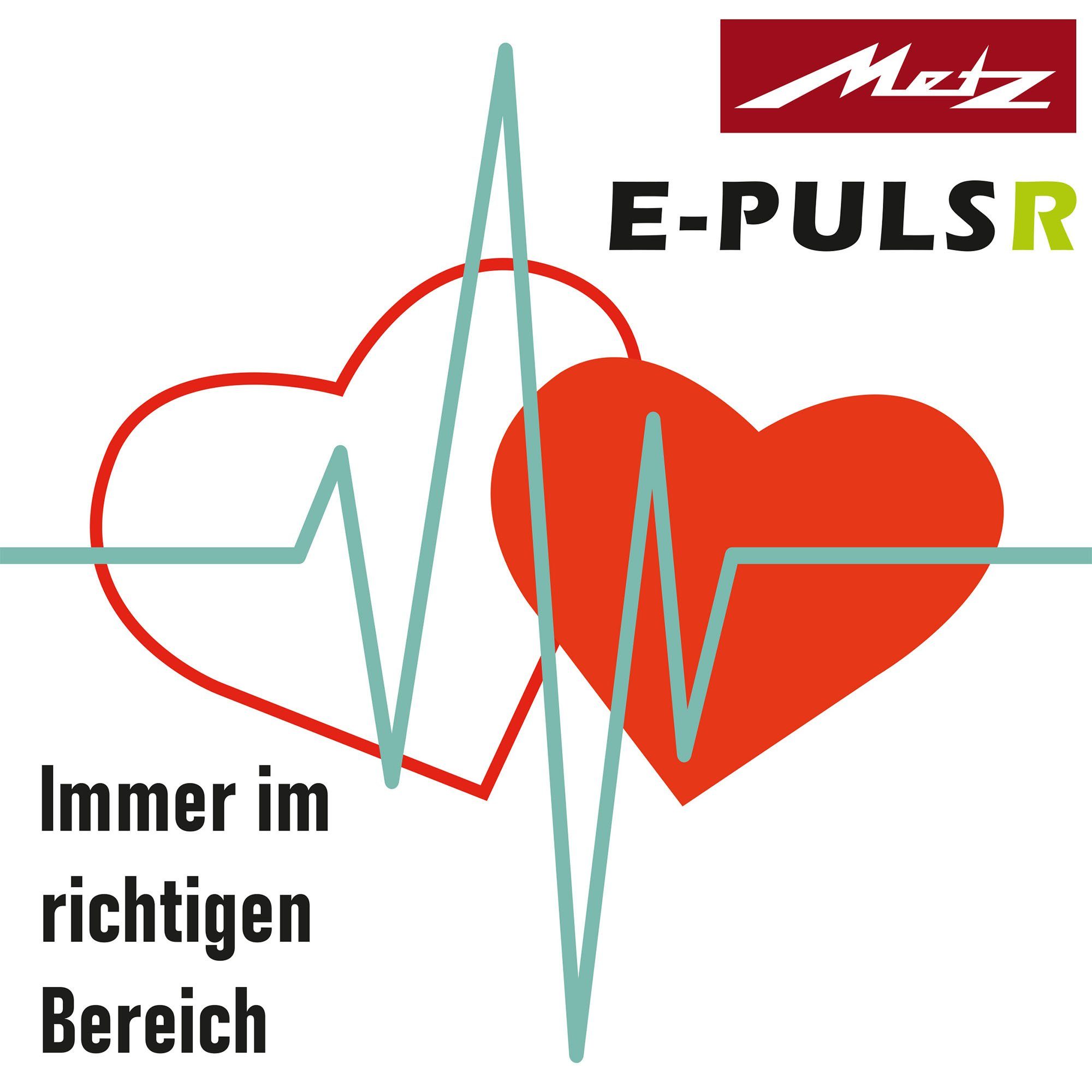 Metz E-Bike Cityrad E-Pulsr, 0 Gang, Nabenschaltung, Mittelmotor, 400 Wh, Cardio E Bike für Damen und Herren 150 - 195 cm Lastenfahrrad Pedelec