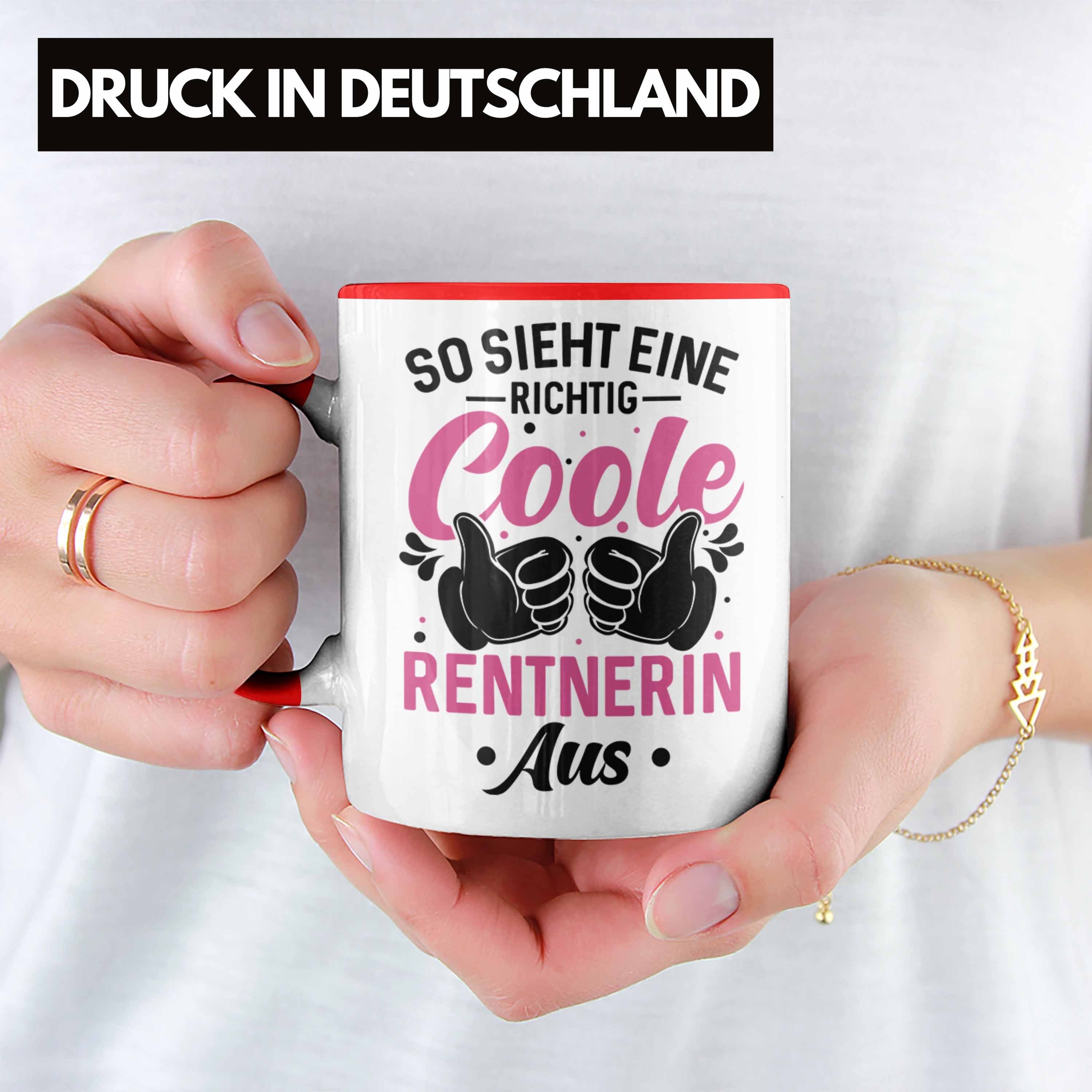 Rot Trendation Renteneintritt - Kollegin Tasse Sieht Geschenkidee Aus Trendation Richtige Eine Pension Coole Geschenk Tasse So Rentnerin