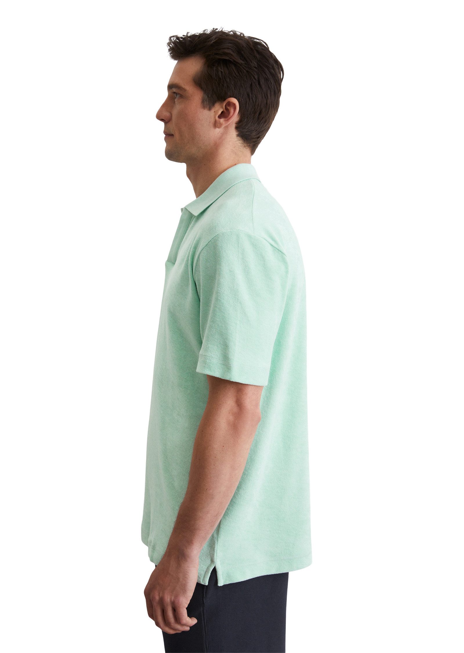 Marc O'Polo Poloshirt aus Bio-Baumwoll-Frottee günstig online kaufen