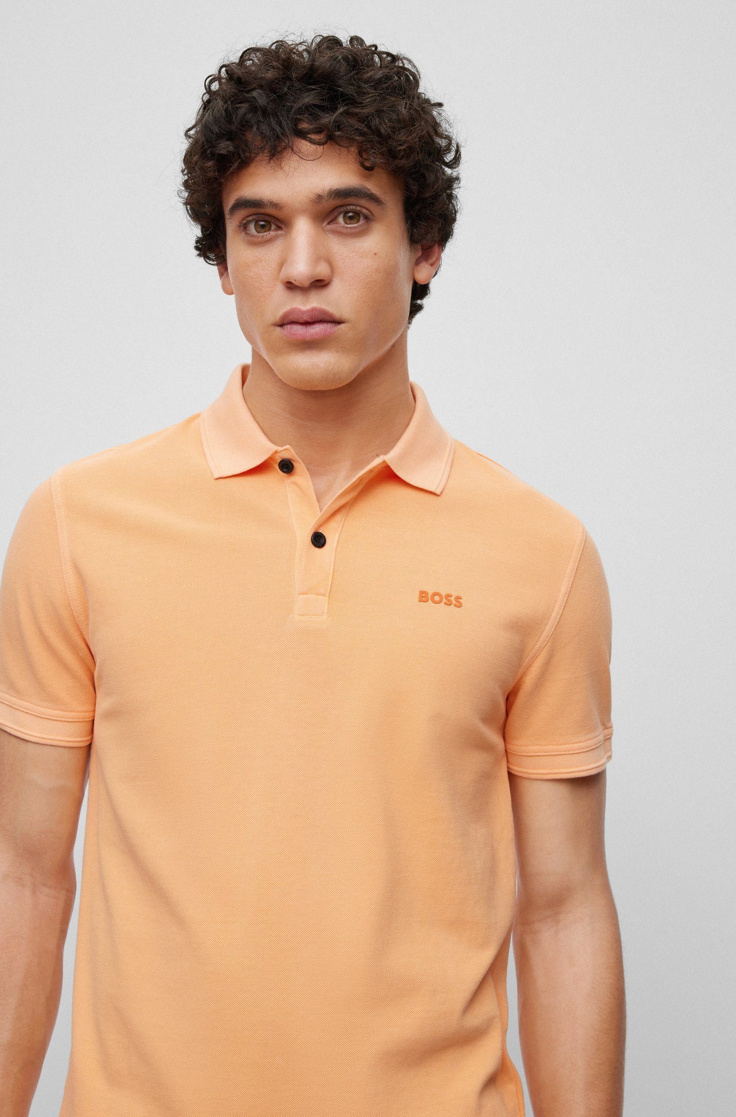 Prime (833) (1-tlg) BOSS Poloshirt Orange ORANGE