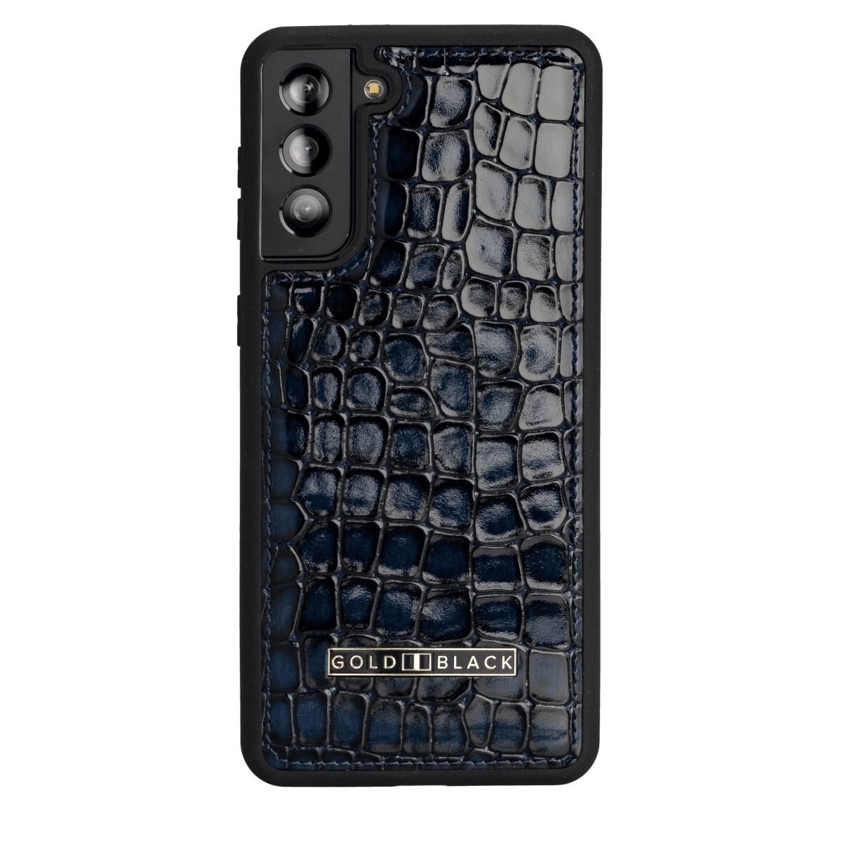 GOLDBLACK Handyhülle GOLDBLACK Samsung S21 Plus Lederhülle MILANO-Design Blau