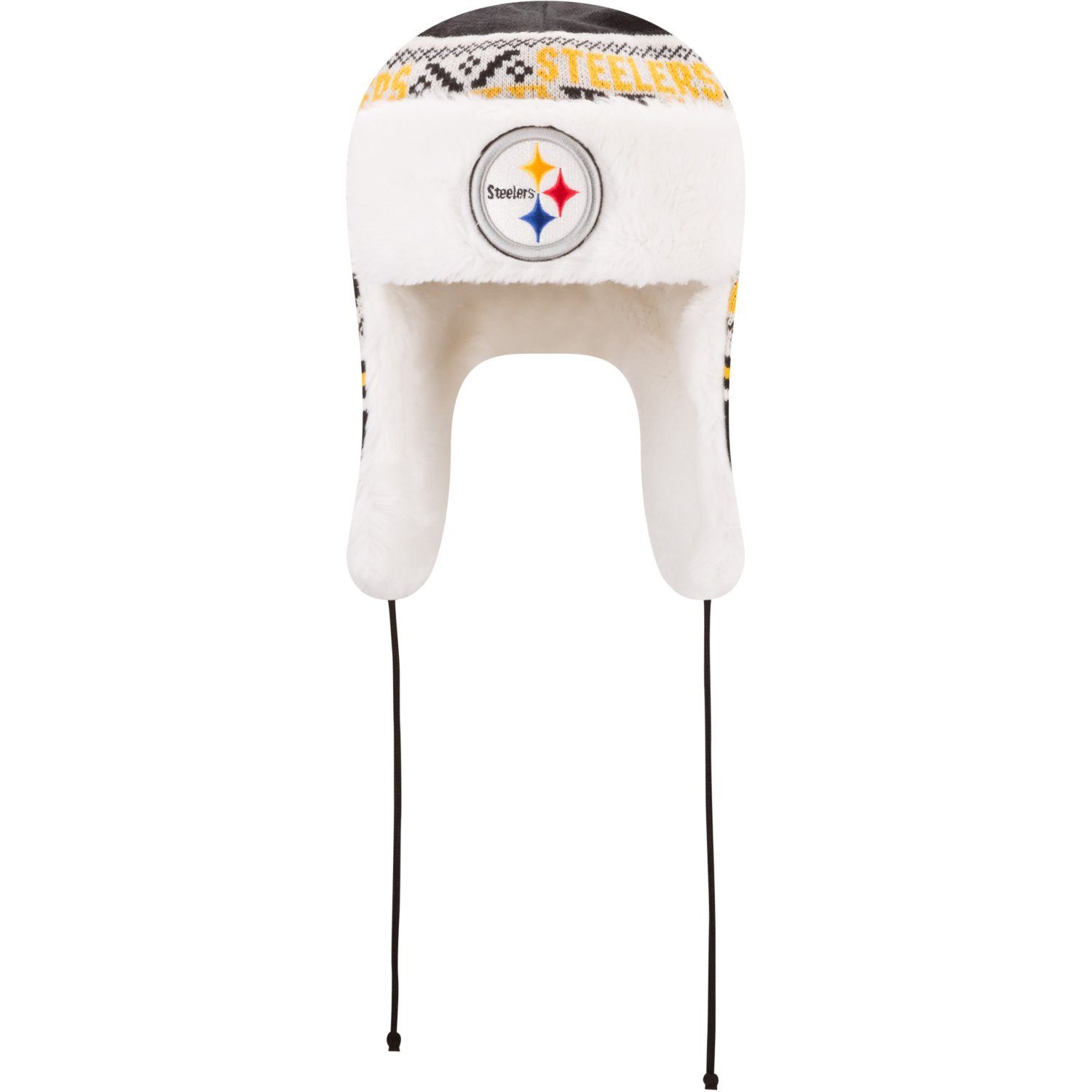 Pittsburgh NFL New mit TRAPPER Era Team Steelers Fleecemütze Kunstpelz FESTIVE