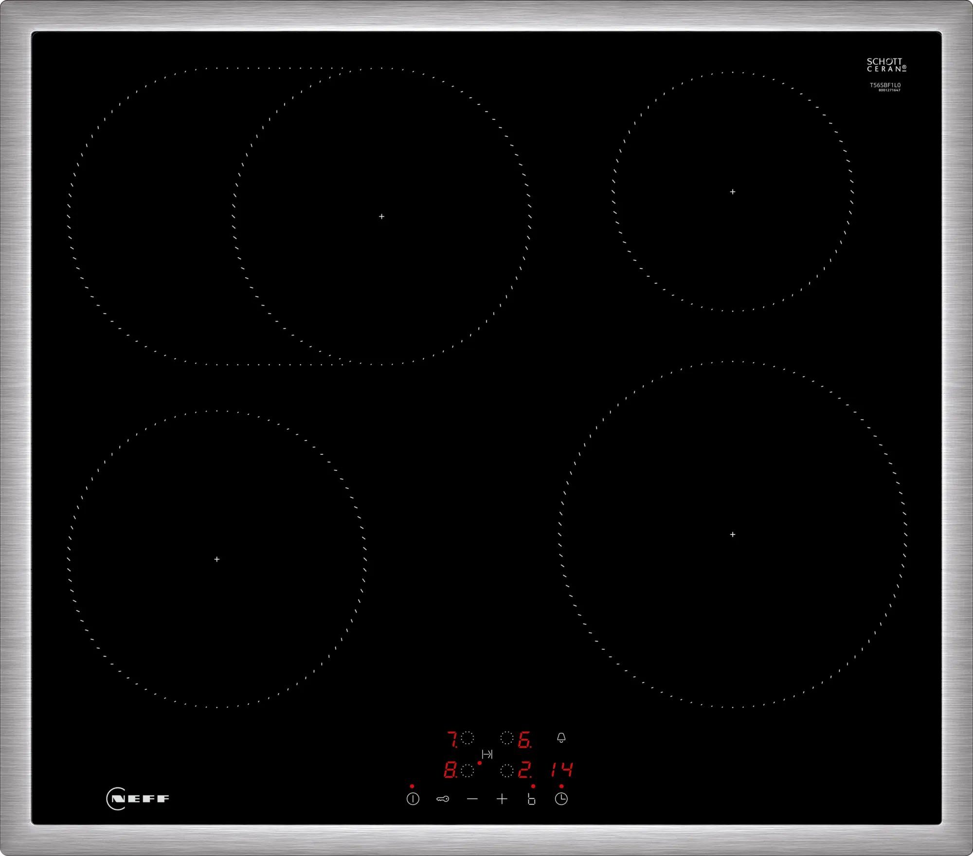 NEFF Induktions-Kochfeld von SCHOTT CERAN® N 50 T56SBF1L0, mit einfacher Touch Control Bedienung