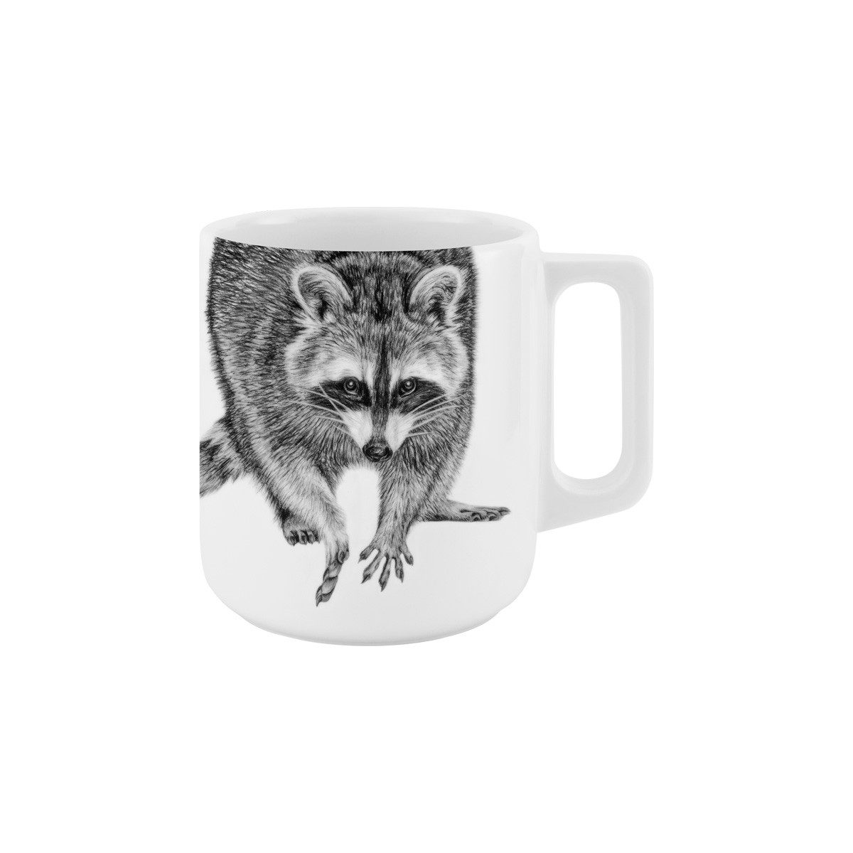 mittelpunkt. Tasse mit Henkel . Waschbär