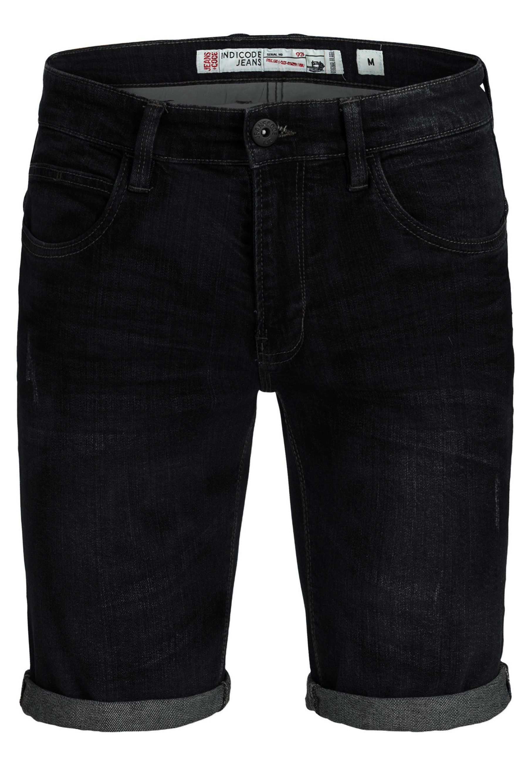 Indicode Jeansshorts Herren Caden Jeans Shorts Herrenshorts mit 5 Taschen, günstig online kaufen