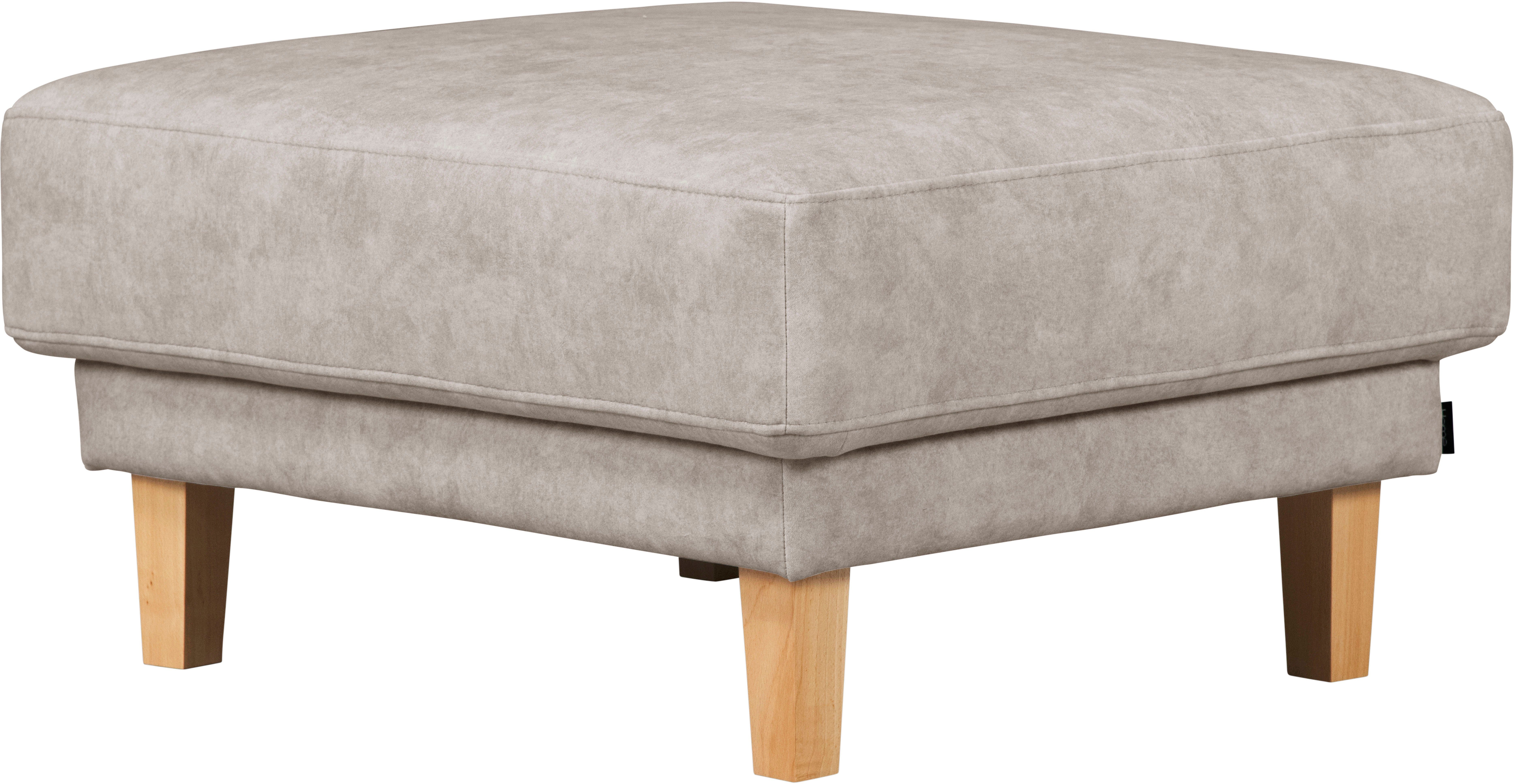 Home affaire Polsterhocker TRIPLO passend zur Serie, Maße B/T/H: 82/72/46 cm, mit Wellenunterfederung, in hochwertiger Verarbeitung