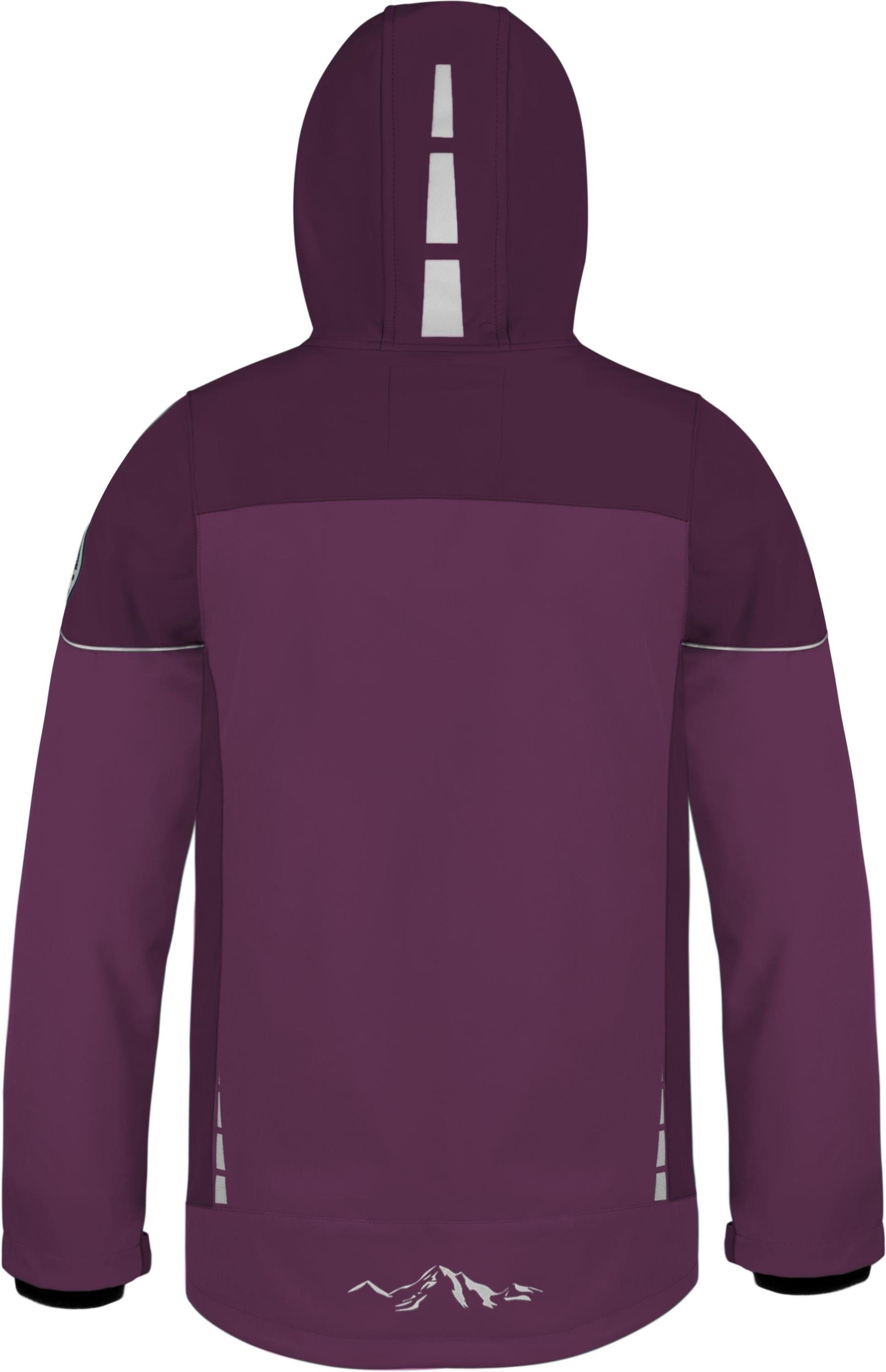 normani Regenjacke Kinder Softshelljacke Galway Wasserdichte Winterjacke Regenjacke mit Fleecefutter Kinderjacke – Bild 4 von 4