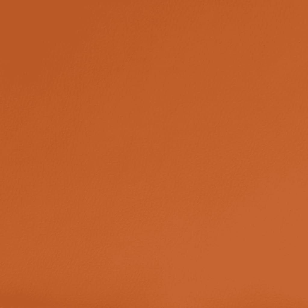 Kunstleder vidaXL Stoff Dunkelgrau und Polsterhocker 45x29,5x35 cm Orange (1 Dunkelgrau/Orange Fußhocker St) und