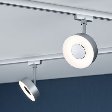 Paulmann Stromschienensystem Modischer LED Spot Circle für URail Stromschiene in chrom-matt, Schienensystem