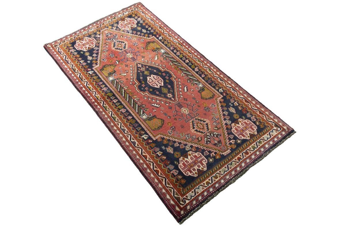 Orientteppich Shiraz / Läufer, mm Höhe: Handgeknüpfter Perserteppich 103x195 10 rechteckig, Nain Trading, Orientteppich