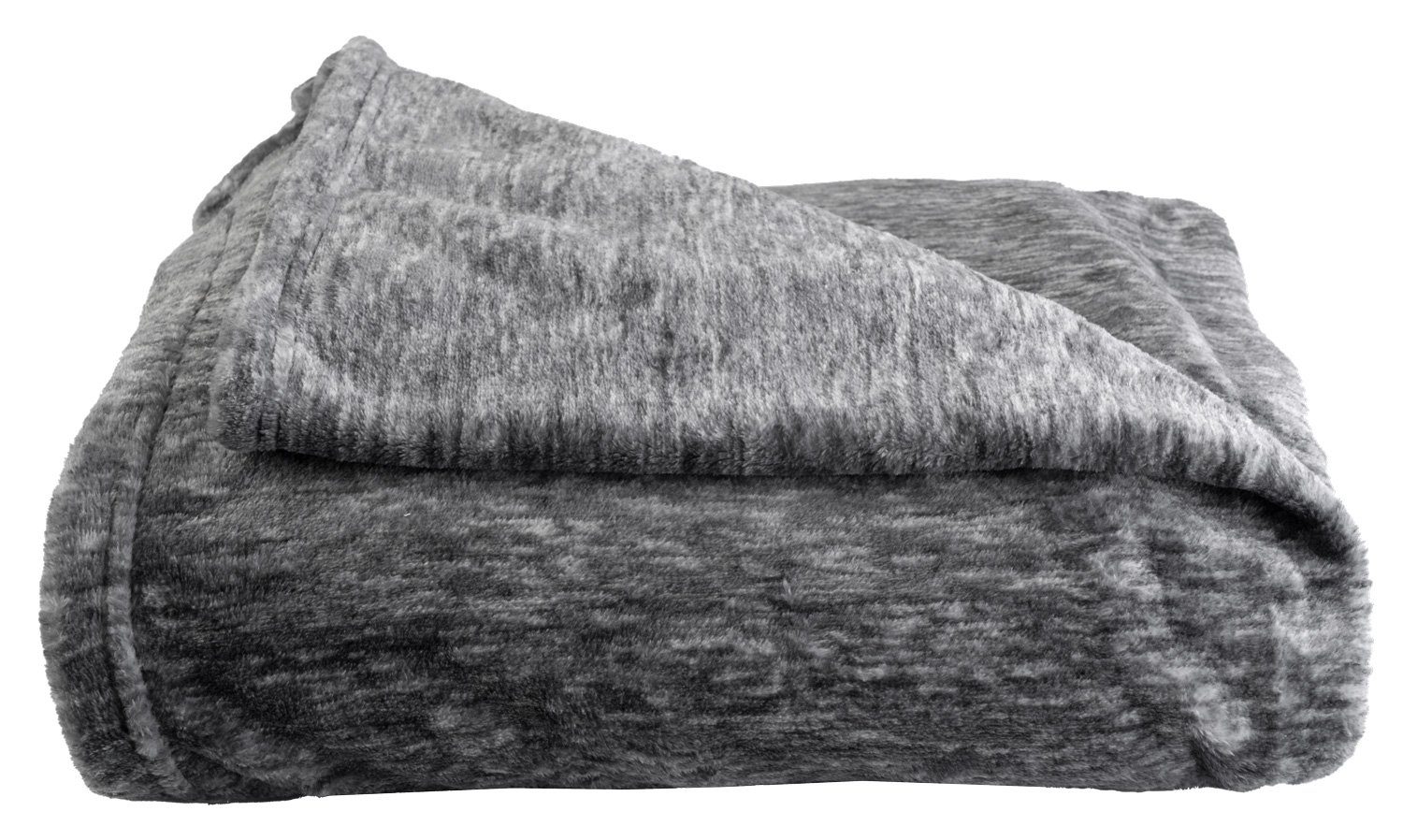 Wohndecke INUIT, Flanell-Wohndecke, Dunkelgrau, 150 x 200 cm, casa NOVA