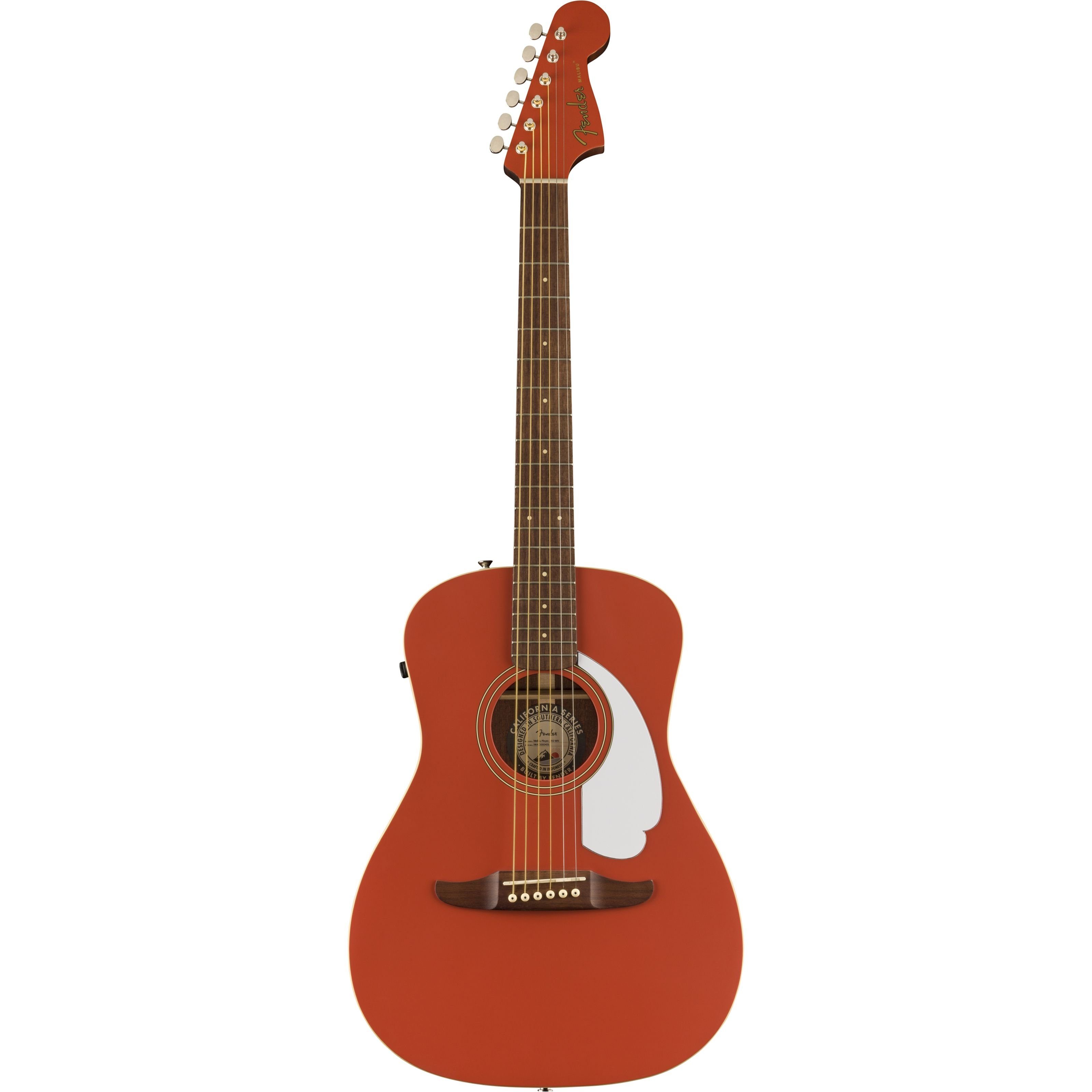 Fender Westerngitarre, Westerngitarren, Mini Gitarren, Malibu Player WN Fiesta Red - Westerngitarre