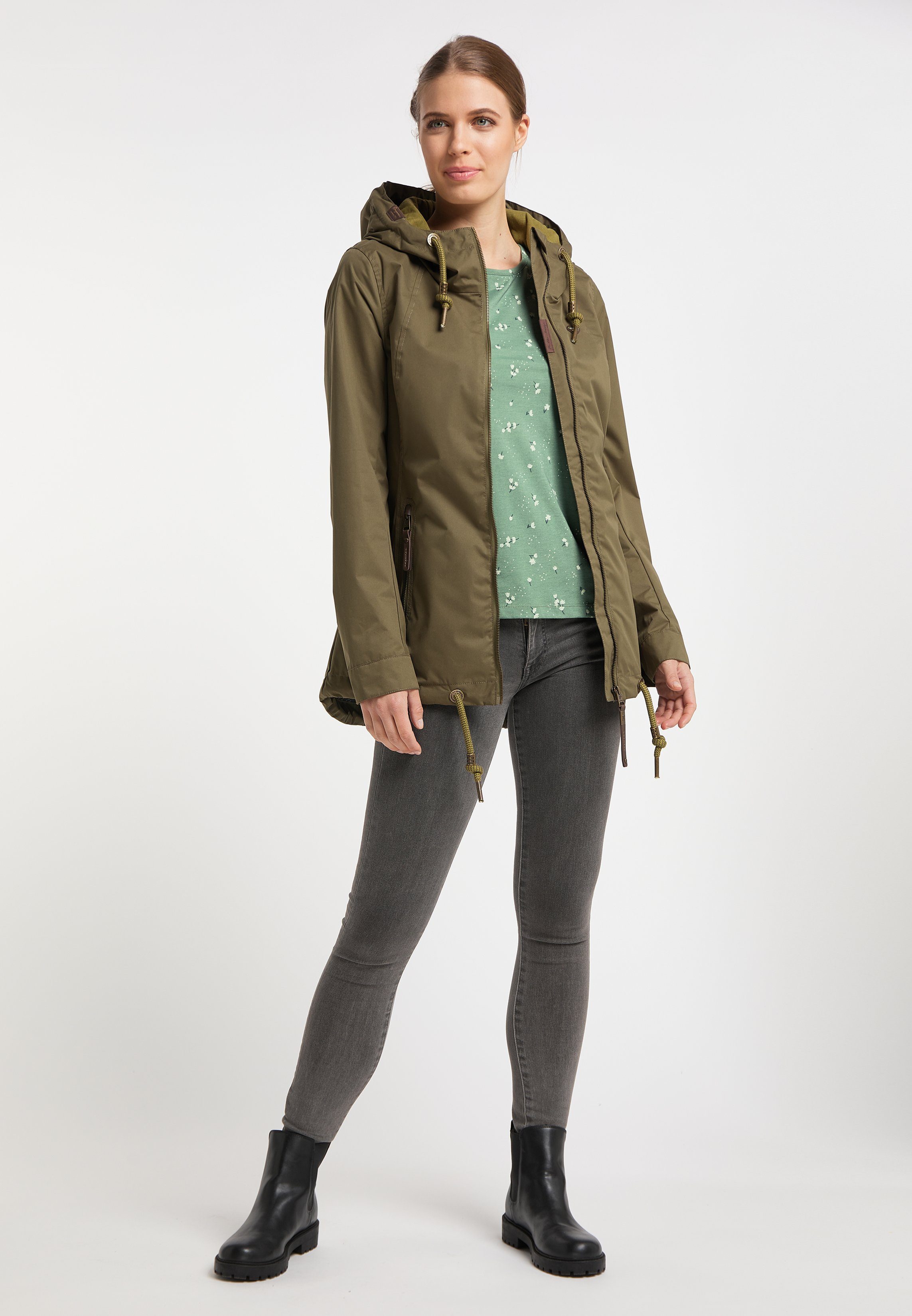 Ragwear Allwetterjacke ZUZKA Nachhaltige & Vegane Mode OLIVE