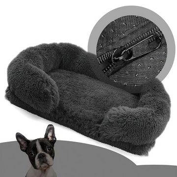 DOPWii Tierbett Flauschiges Hundebett, abnehmbares Hundesofa, rutschfestes Katzenbett, Waschbar