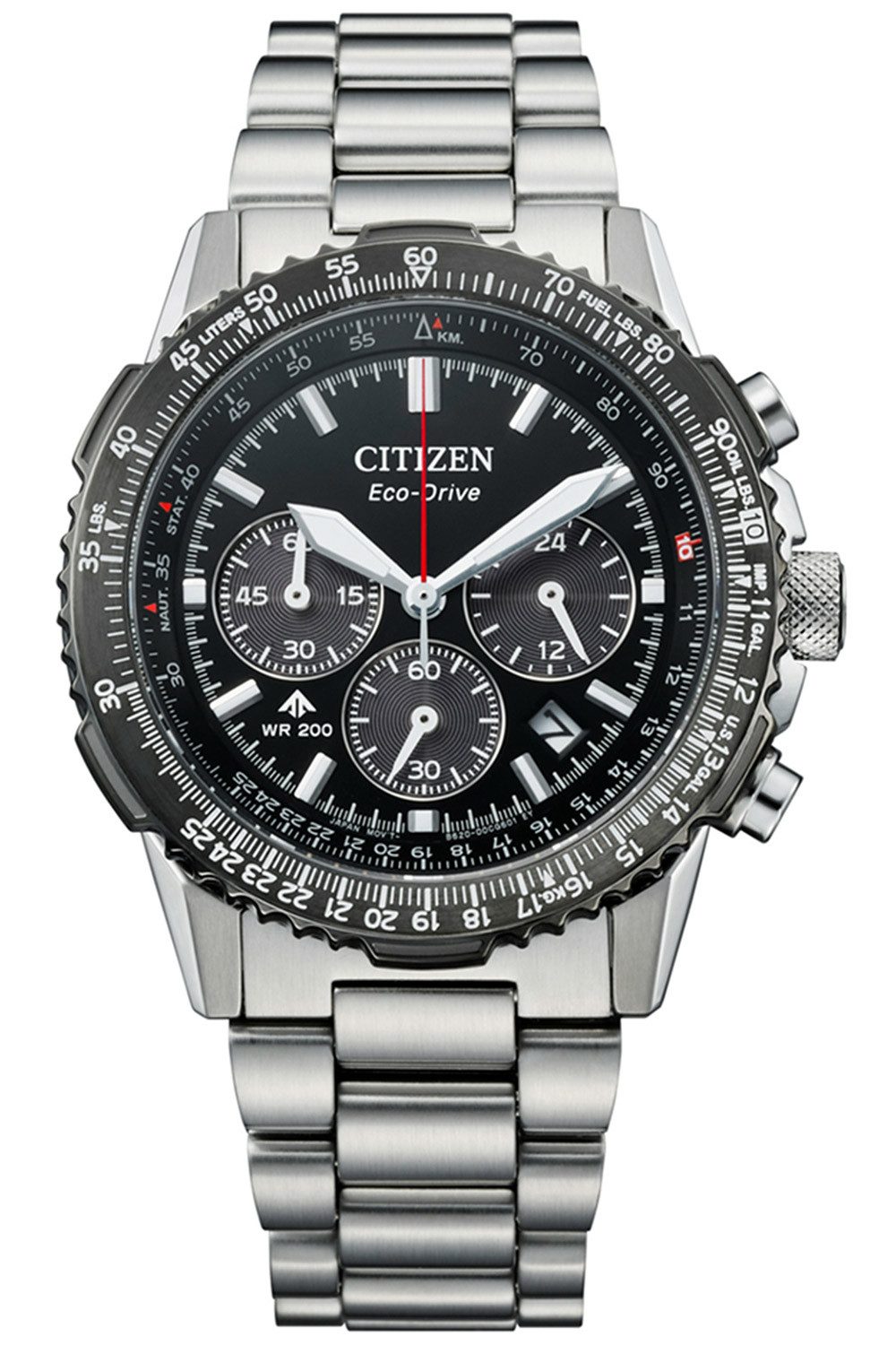 Citizen Chronograph Eco-Drive Chronograph Stahl/Schwarz