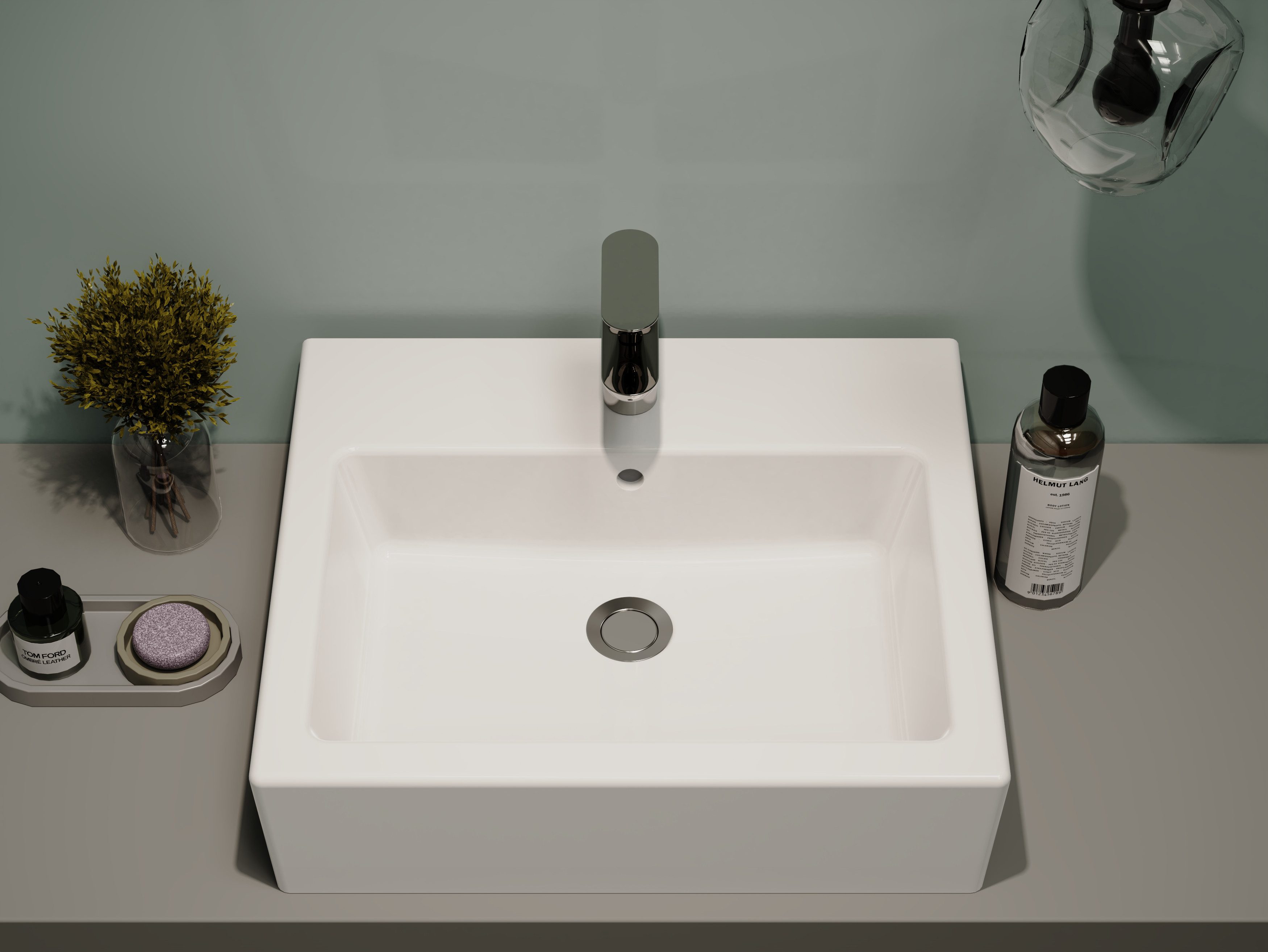 welltime Aufsatzwaschbecken Pesante, NANO Glasur – Bild 5 von 5