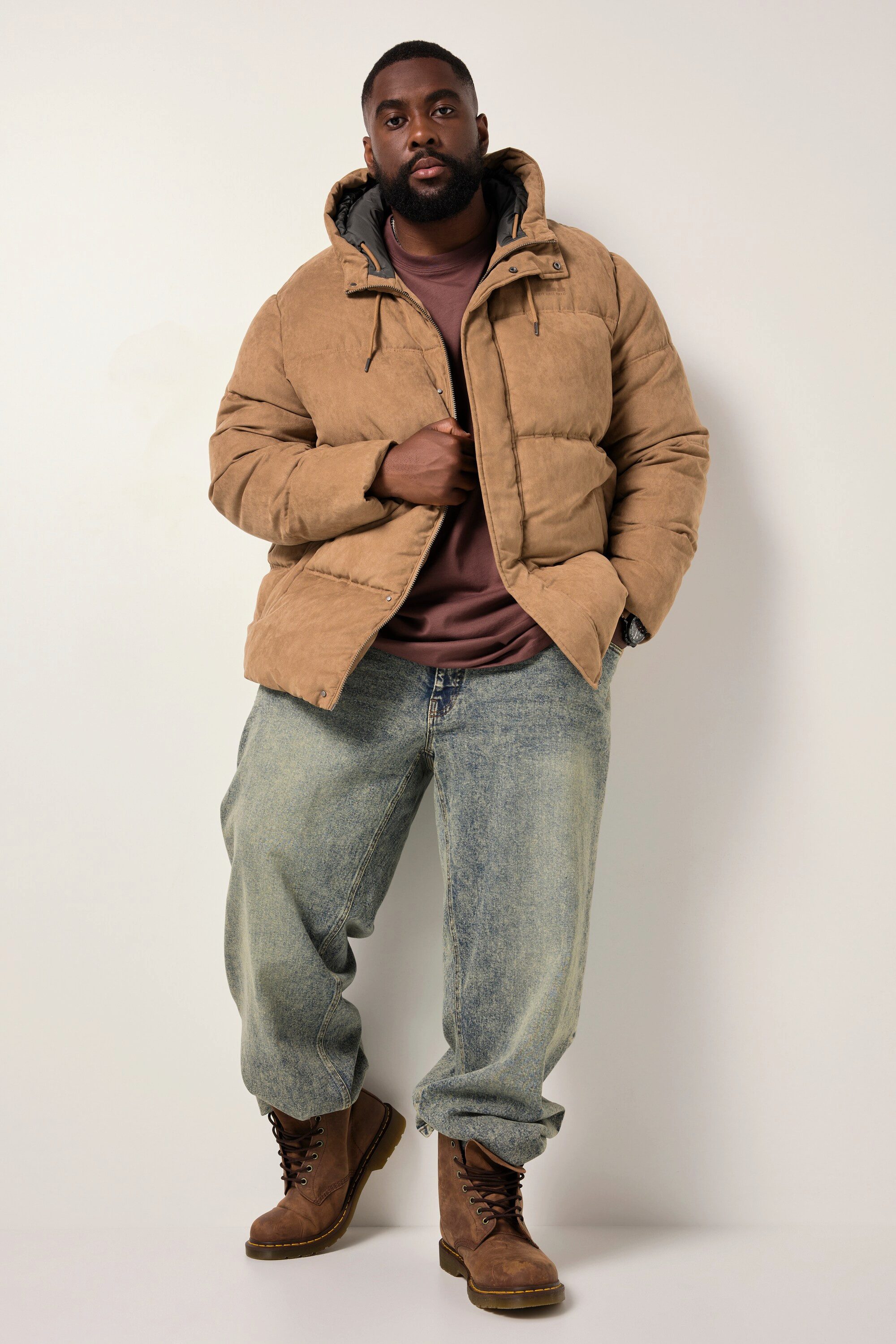 STHUGE Steppjacke Pufferjacke Steppjacke Kapuze