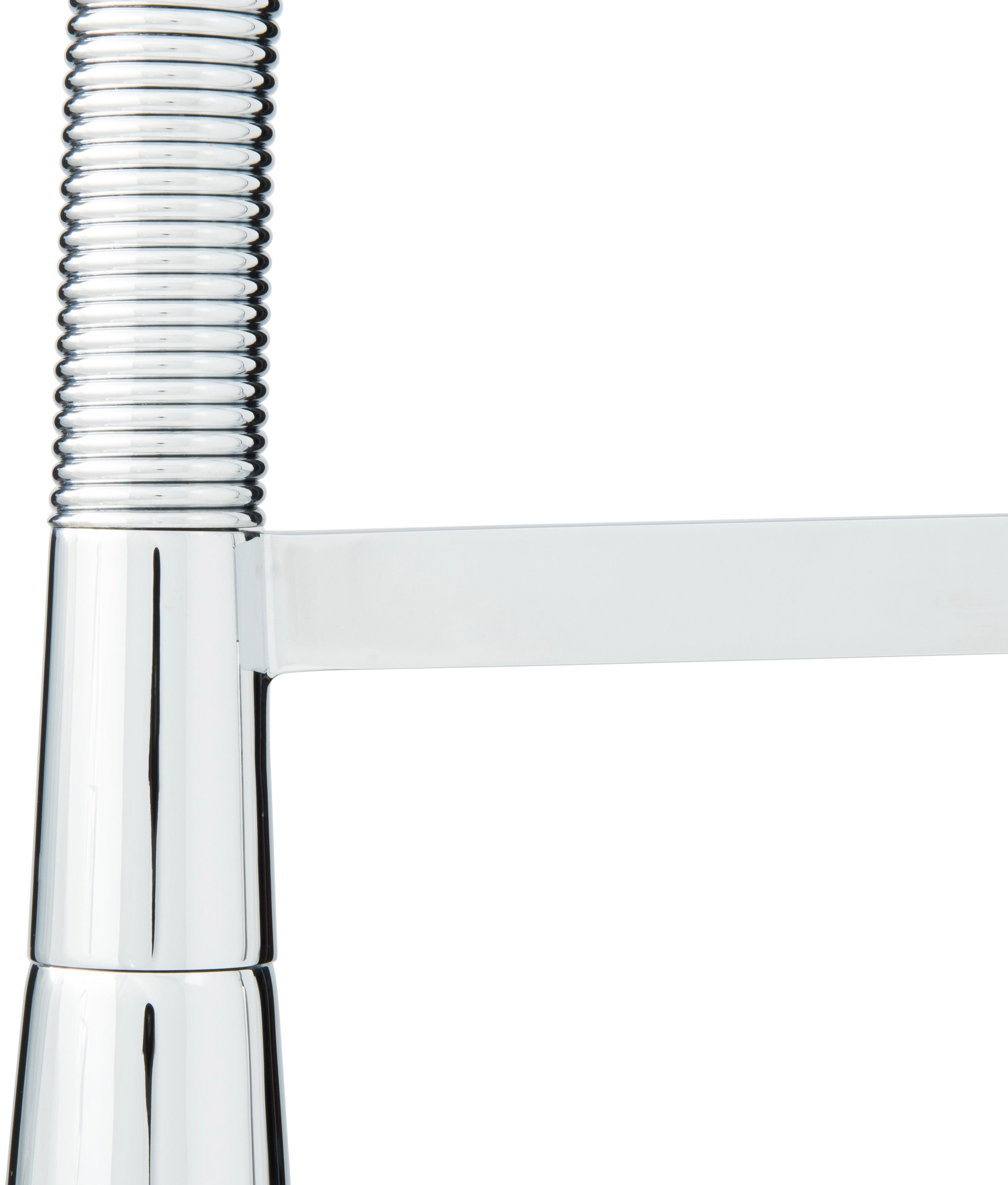 Schütte Spültischarmatur New York Wasserhahn ausziehbar, 360° schwenkbar, Chrom/Schwarz matt, Hochdruck