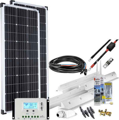 offgridtec Solaranlage mPremium L-200W/12V, 100 W, Monokristallin, (Set), Wohnmobil Solaranlage