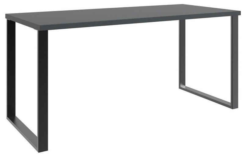 Wimex Schreibtisch Home Desk (Home Desk, 1-St., Schreibtisch), 159x70x75cm graphit / schwarz