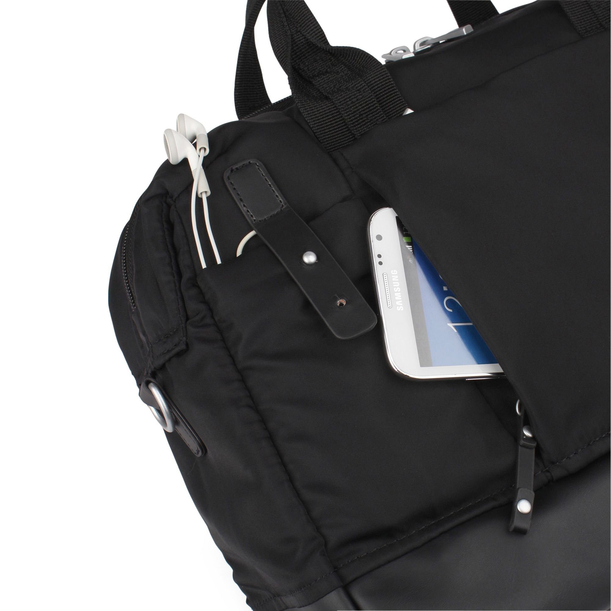 Tucano Laptoptasche Pro 13 Zoll, Schlanke Notebooktasche schwarz für MacBook Tucano Agio 