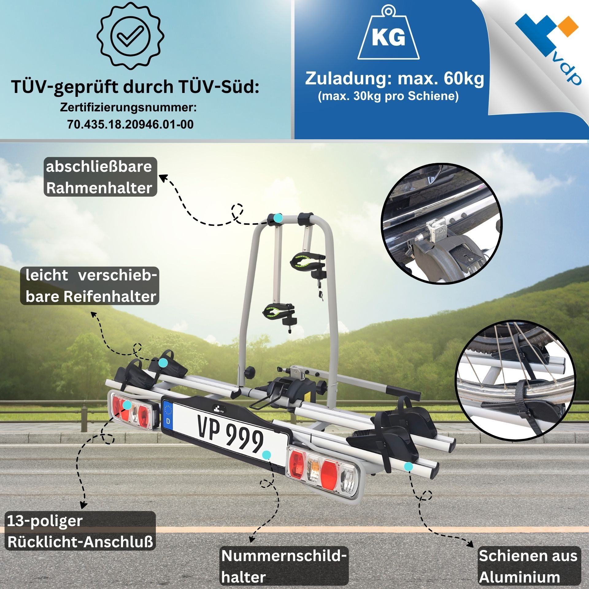 VDP Heckfahrradträger