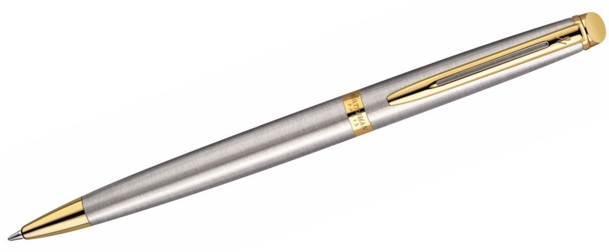 Waterman Füllfederhalter Kugelschreiber Hemisphere Edelstahl G.C. Druckmechanik Faltschachtel.
