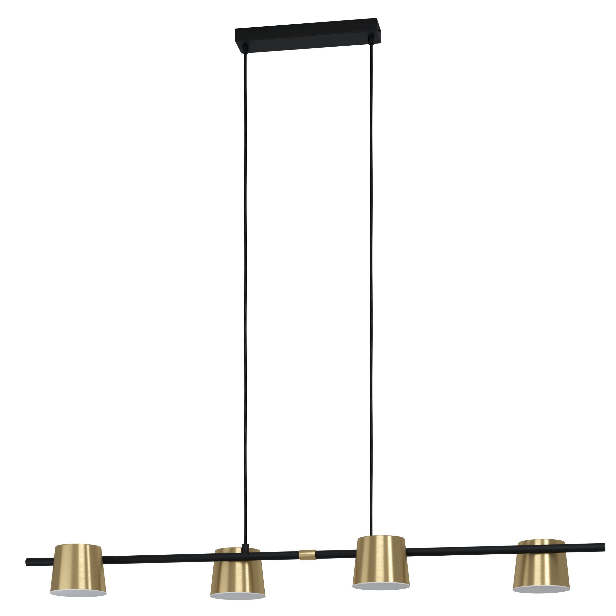 EGLO LED-Hängeleuchte Altamira, Leuchtmittel inklusive, Pendelleuchte GU10 115,5cm gold Metall
