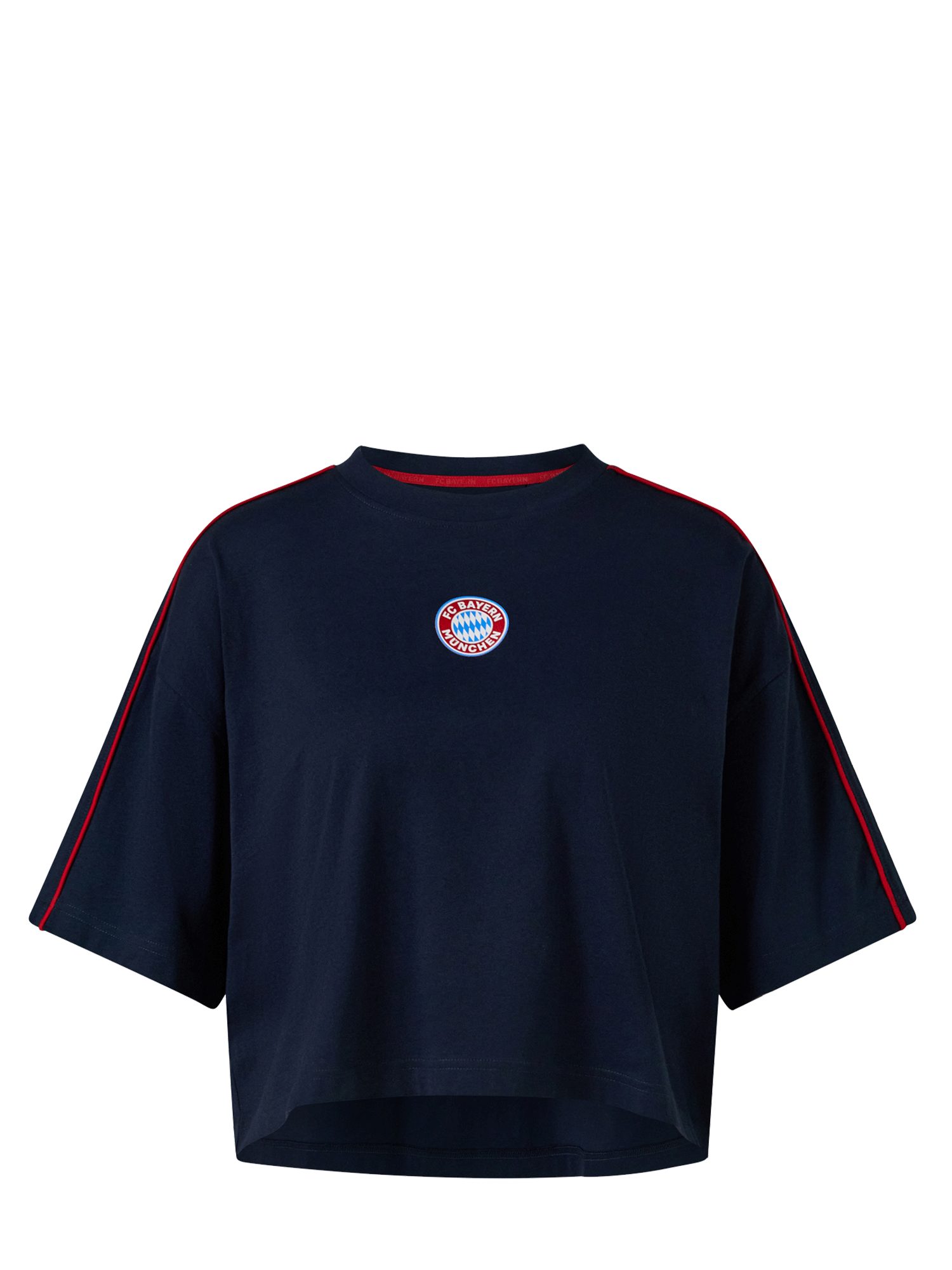 FC Bayern München T-Shirt FC Bayern München, Cropped T-Shirt Essentials, Damen, Navy