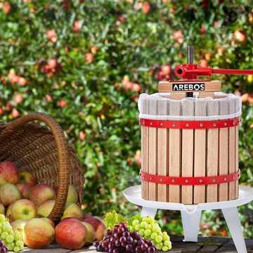 Arebos Entsafter Obstpresse Maischepresse Weinpresse Apfelpresse Fruchtpresse Obstmühle