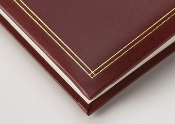 Walther Design Fotoalbum Classicalben Monza, buchgebundenes Album, Kunstleder mit Goldprägung