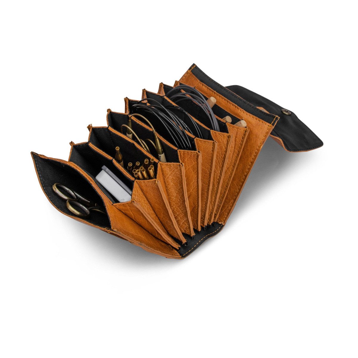 muud Handtasche Lederorganizer Betina Whisky