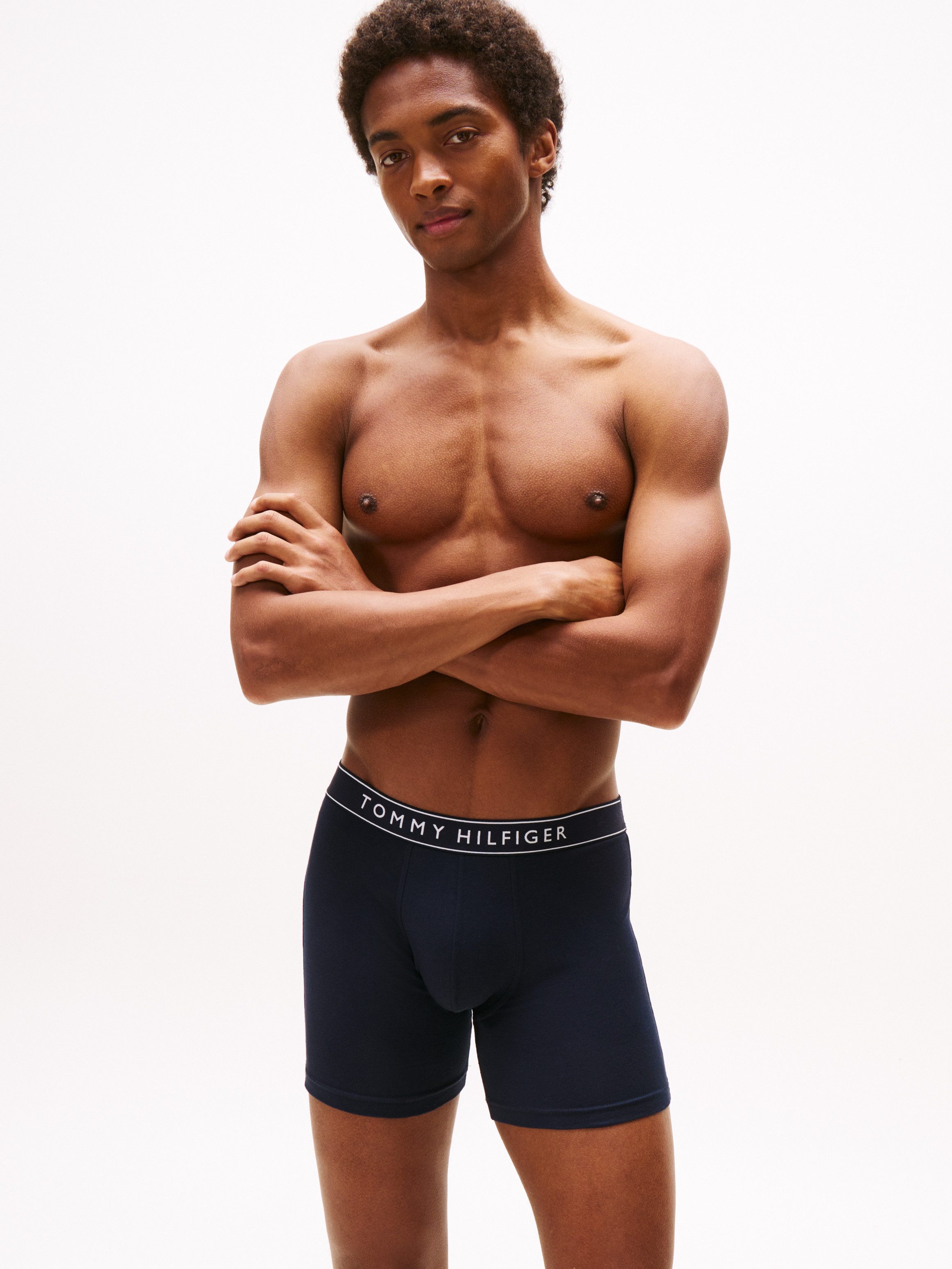 Tommy Hilfiger Underwear Boxer 3P BOXER BRIEF DTM (Packung, 3-St., 3er) mit Logobund